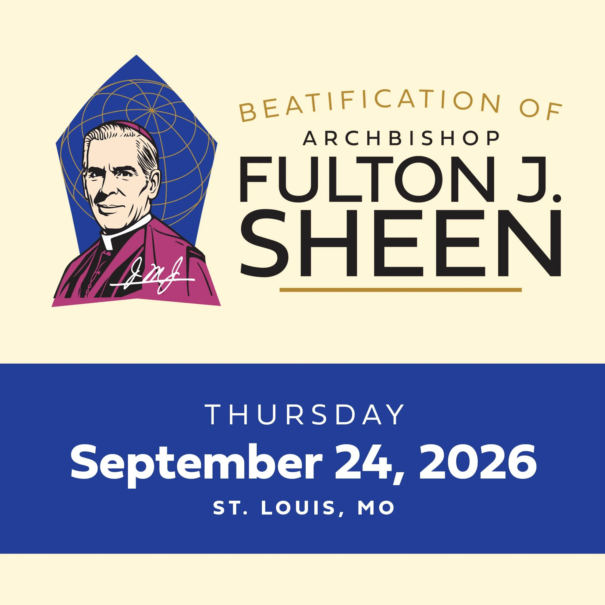  Statement Regarding Beatification Details of Archbishop Fulton J. Sheen