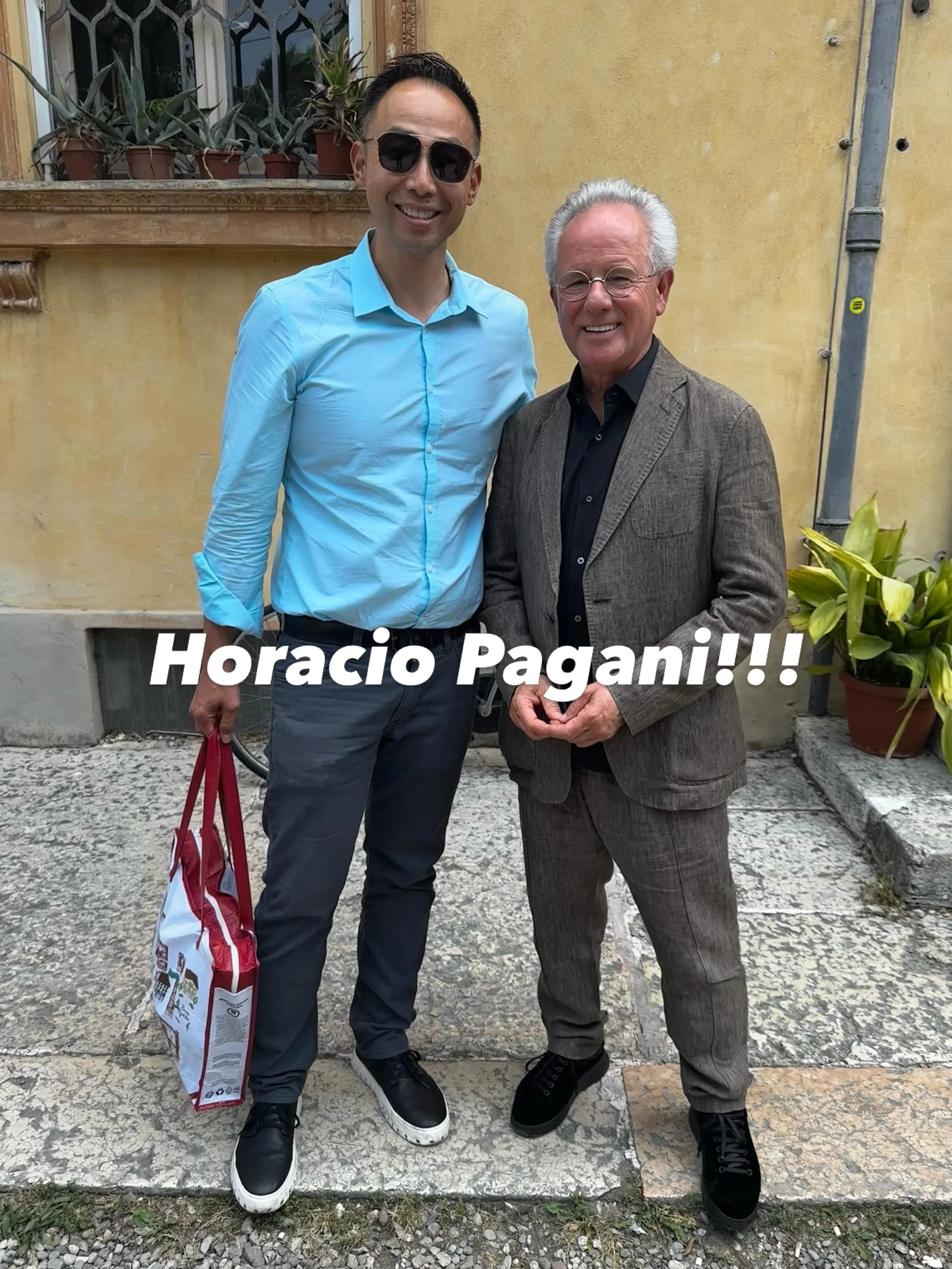 Met Horacio Pagani in Modena!  Then movie night at Pagani HQ in San Cesario tomorrow!