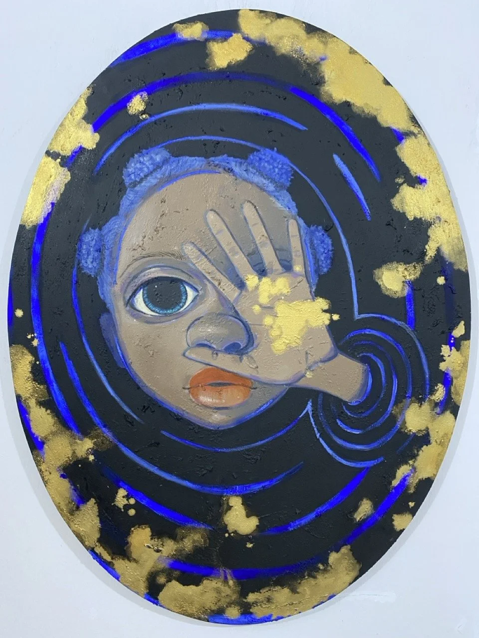 Dark water (iii), acrylic on canvas, 36x48 inches, 2023