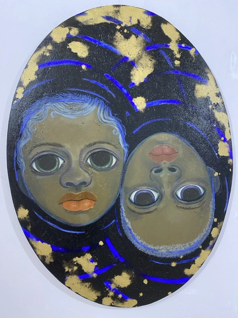 Dark water (ii), acrylic on canvas, 36x48 inches, 2023