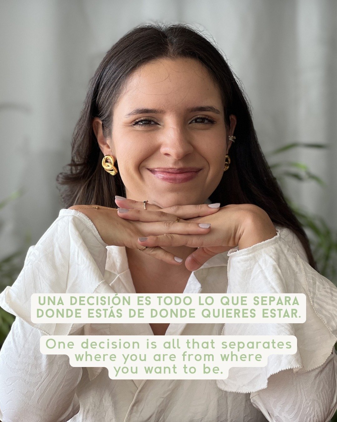 Una decisi&oacute;n de distancia. Eso es todo.
Conoce m&aacute;s de c&oacute;mo tomar decisiones de acuerdo como est&aacute;s dise&ntilde;ada/o oara hacerlo en la clase gratis: PASOS CON CERTEZA. 
Puedes inscribirte a esta clase y conocer m&aacute;s 