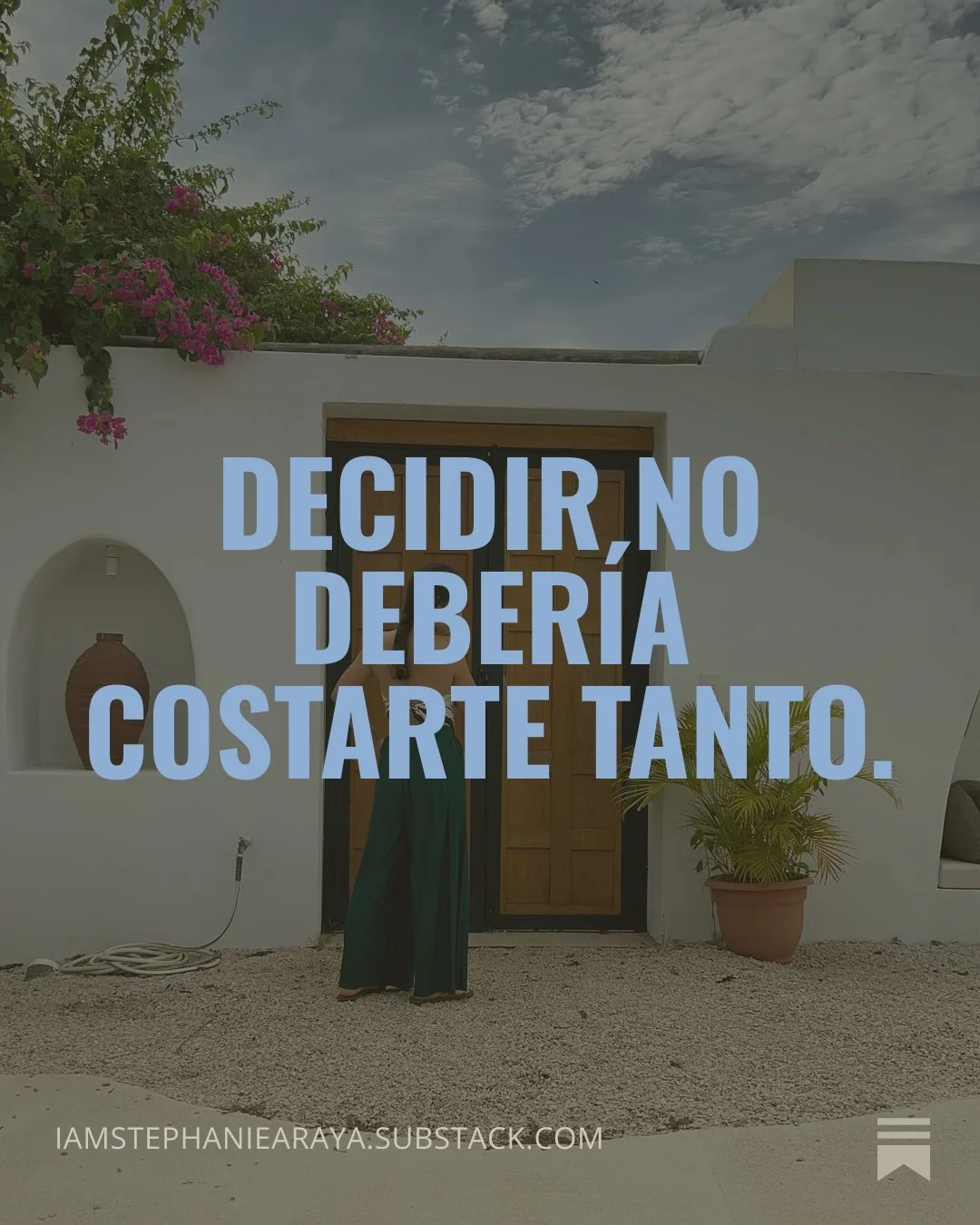 No tienes un problema de claridad. Y empezar con el problema correcto cambia todo. 
🔗 Ve al link en mi biograf&iacute;a para leer mi nuevo post de Substack donde te explico por qu&eacute; decidir no deber&iacute;a costarte tanto y qu&eacute; 
hacer 
