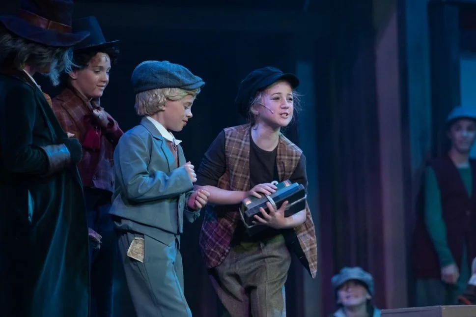 Kate Clowers as Charlie Bates in Oliver Jr.