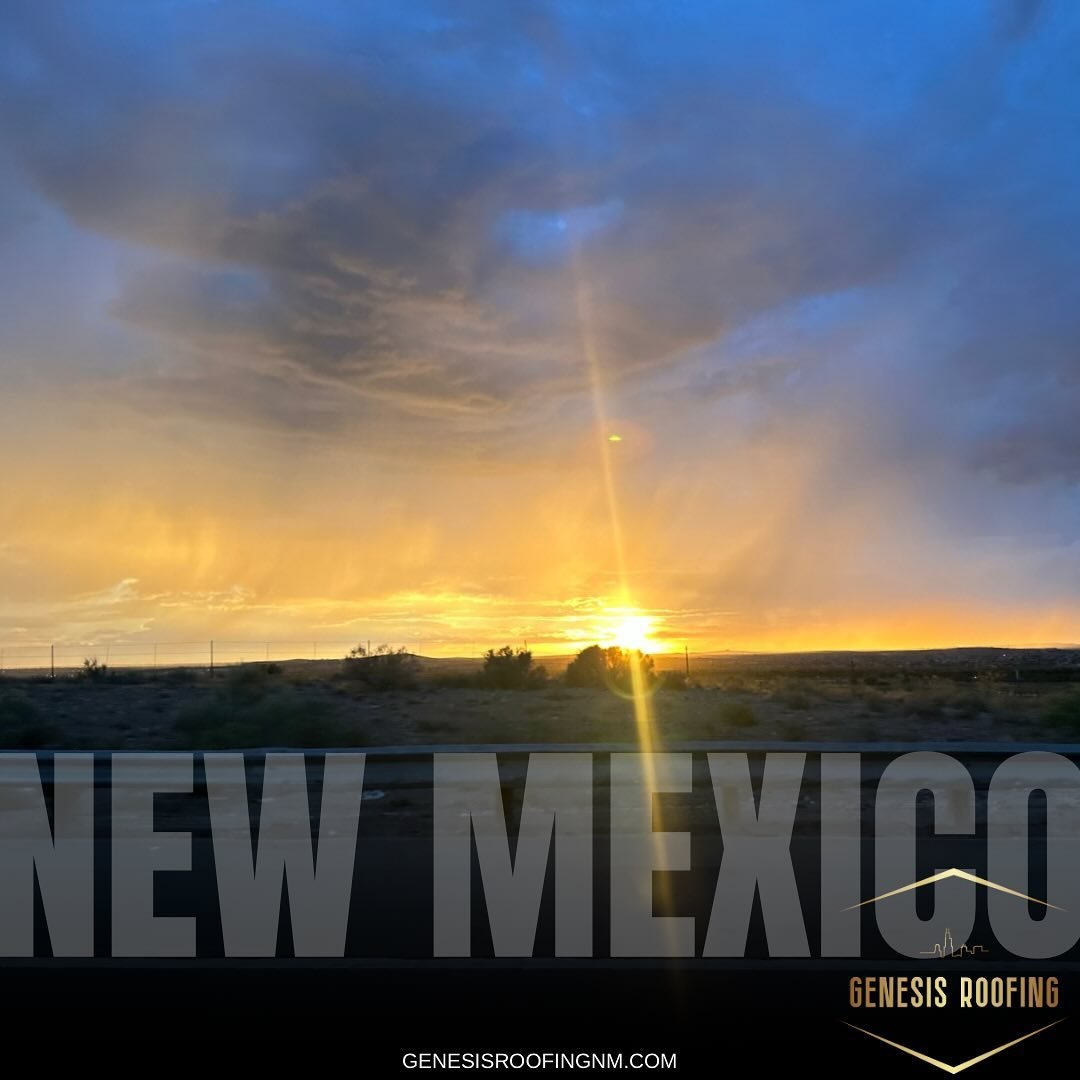 New Mexico sunsets never fail to amaze us! 🌅

At Genesis Roofing, we are more than just a roofing company&mdash;we are proud New Mexicans dedicated to protecting the homes and businesses in our community, we&rsquo;re inspired every day by the natura