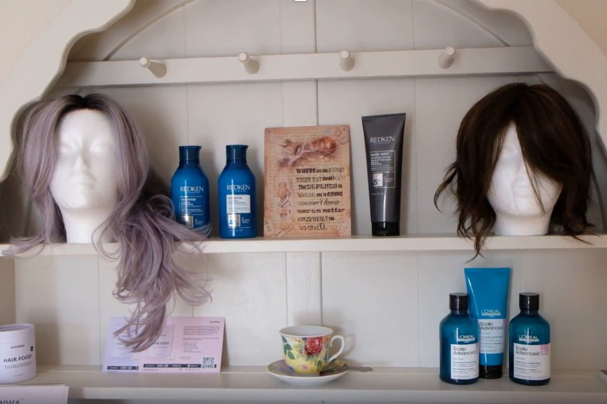 A picture of wigs and treatments available from Hairkandi for hair thinning and hair loss