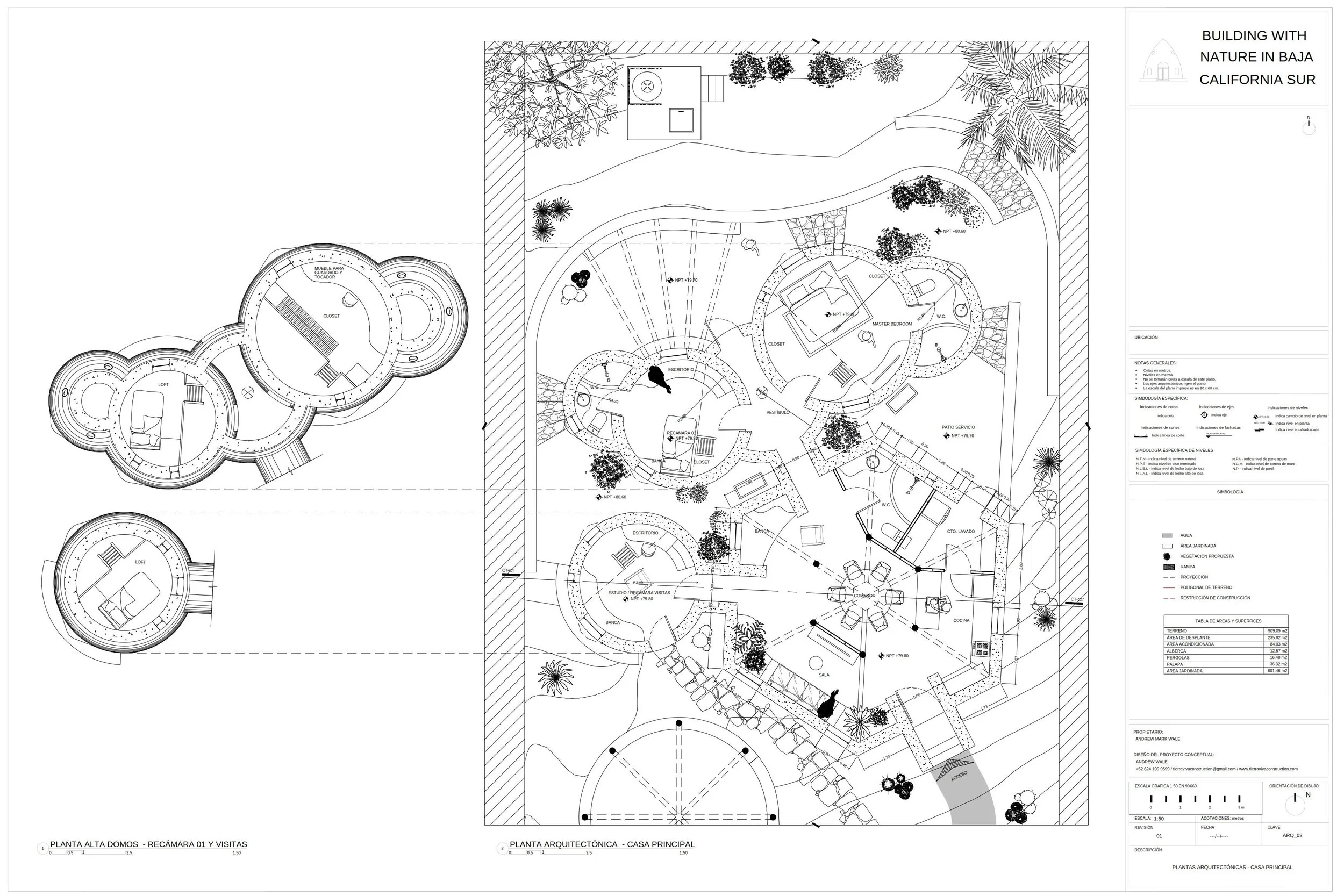3 Bedroom Earth-bag Home in AUTOCAD (dwg) format.