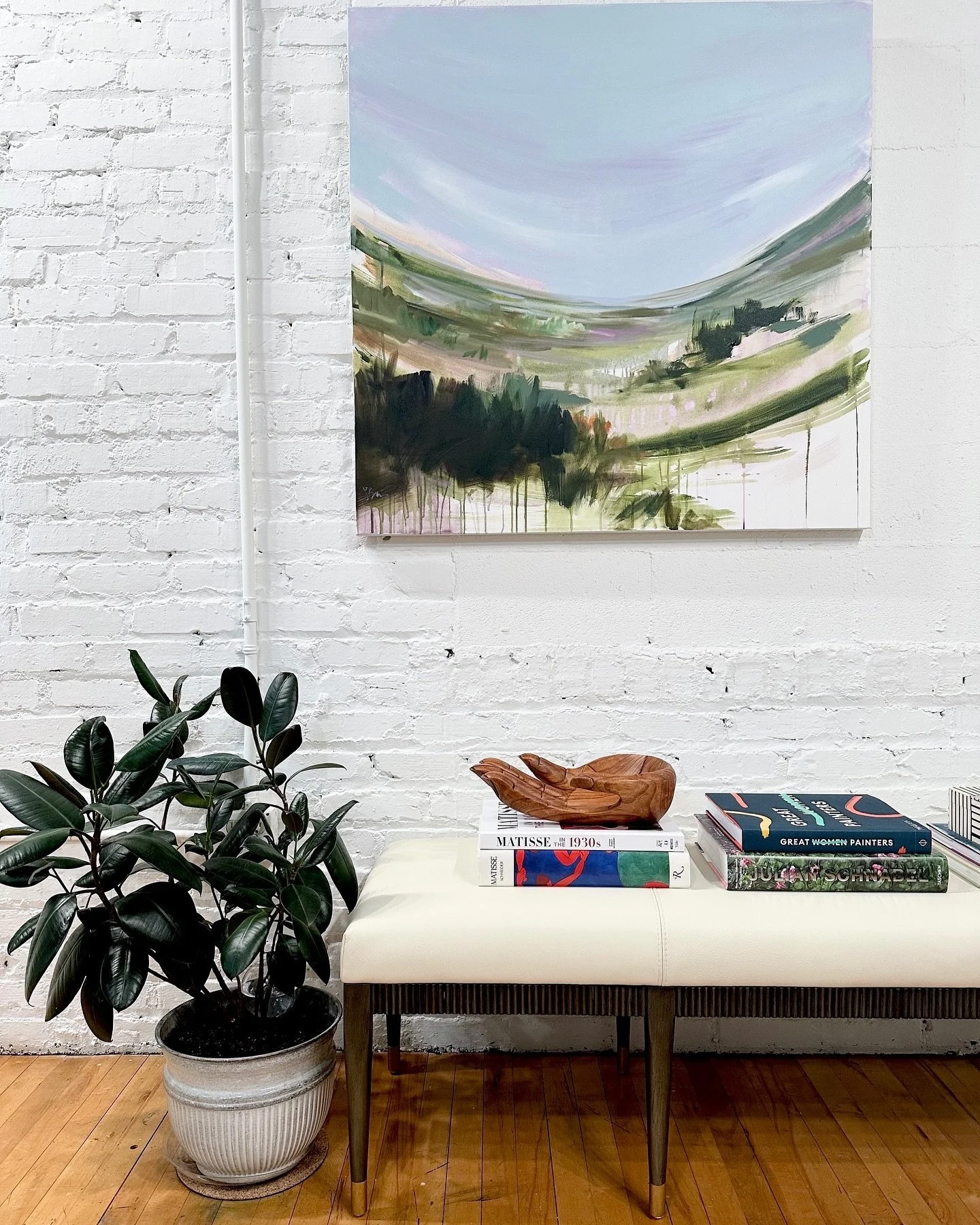 &ldquo;Take Time&rdquo; 40x40 on canvas, available at laurenbolshakov.com

#landscape #painting #charlotteartist #landscapepainting #modernlandscape #minimal