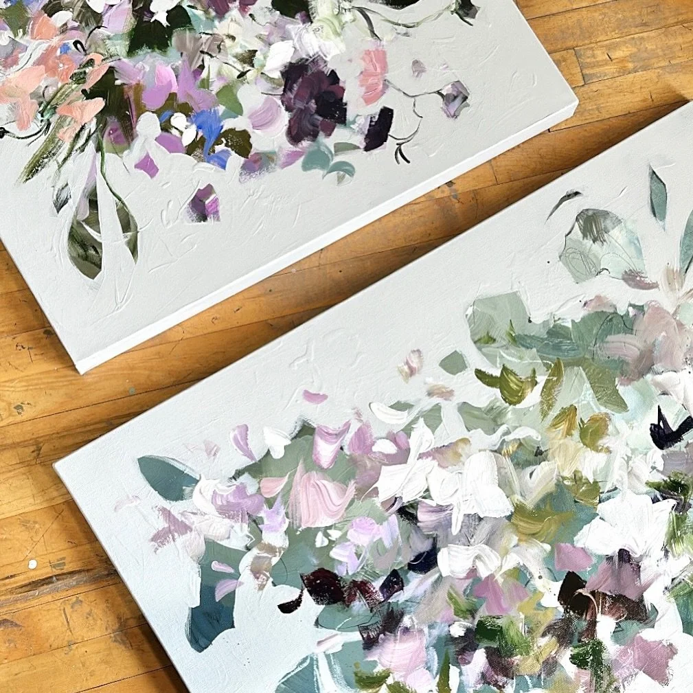 Sneak peek 👀 🪻

#art #deconstructedflorals #floralart #mixedmedia #abstraxt #artcollector #paint #artstudio #artlover