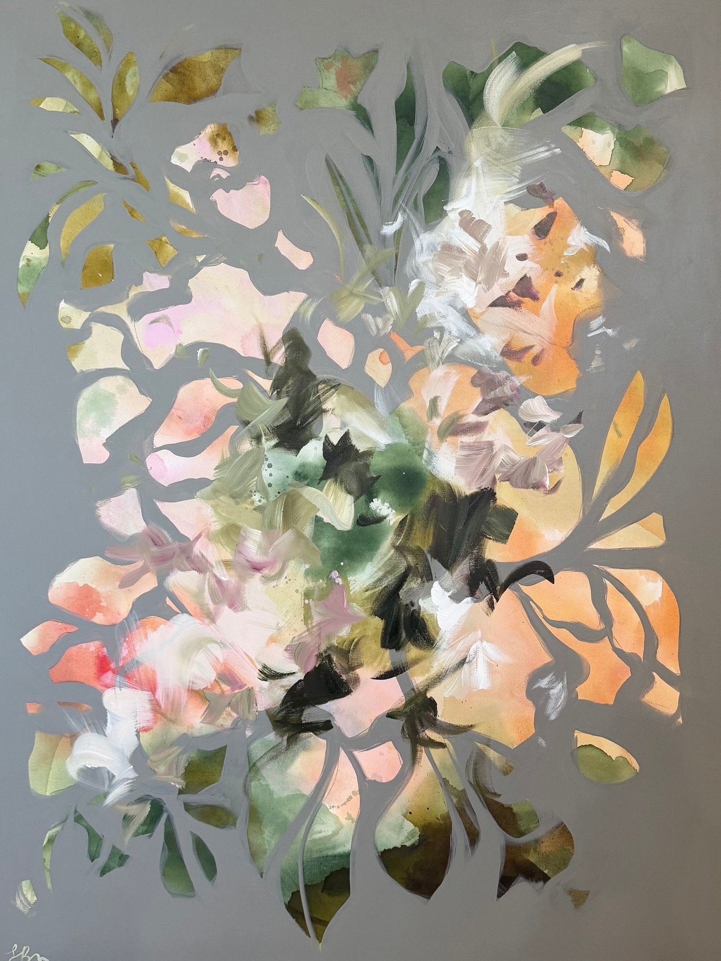 &bull;Love Easy&bull; 48x36&rdquo; mm|canvas - available @artandlightgallery 

#deconstructedflorals #abstract #floral #modernart #floralart #charlotteartist