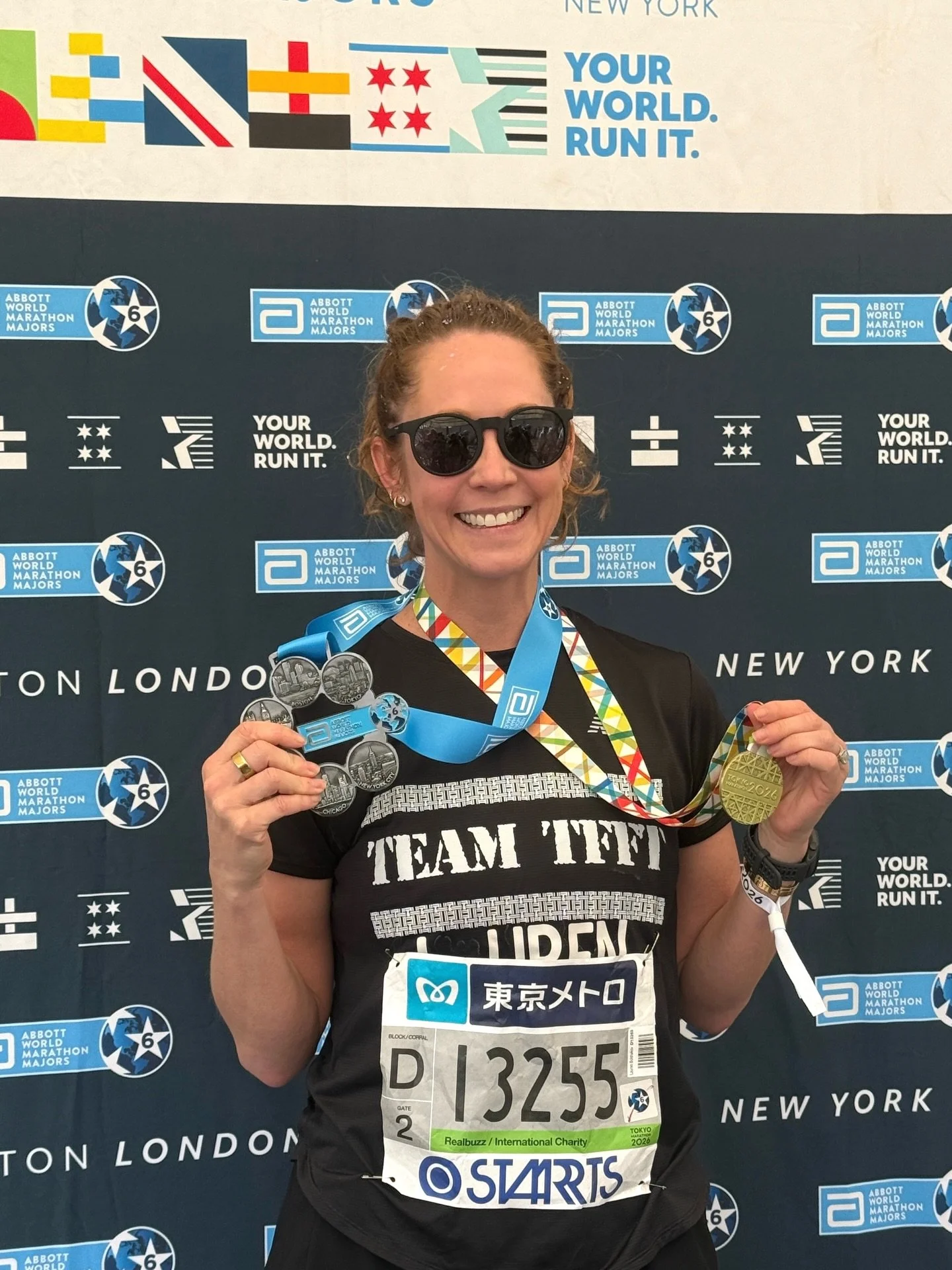 Six stars. ⭐️⭐️⭐️⭐️⭐️⭐️

The Tokyo Marathon finish line marked my sixth World Major and completed the series. I was totally unprepared for how emotional it would be to mark that achievement. Marathons have taught  me many things over the years, proba