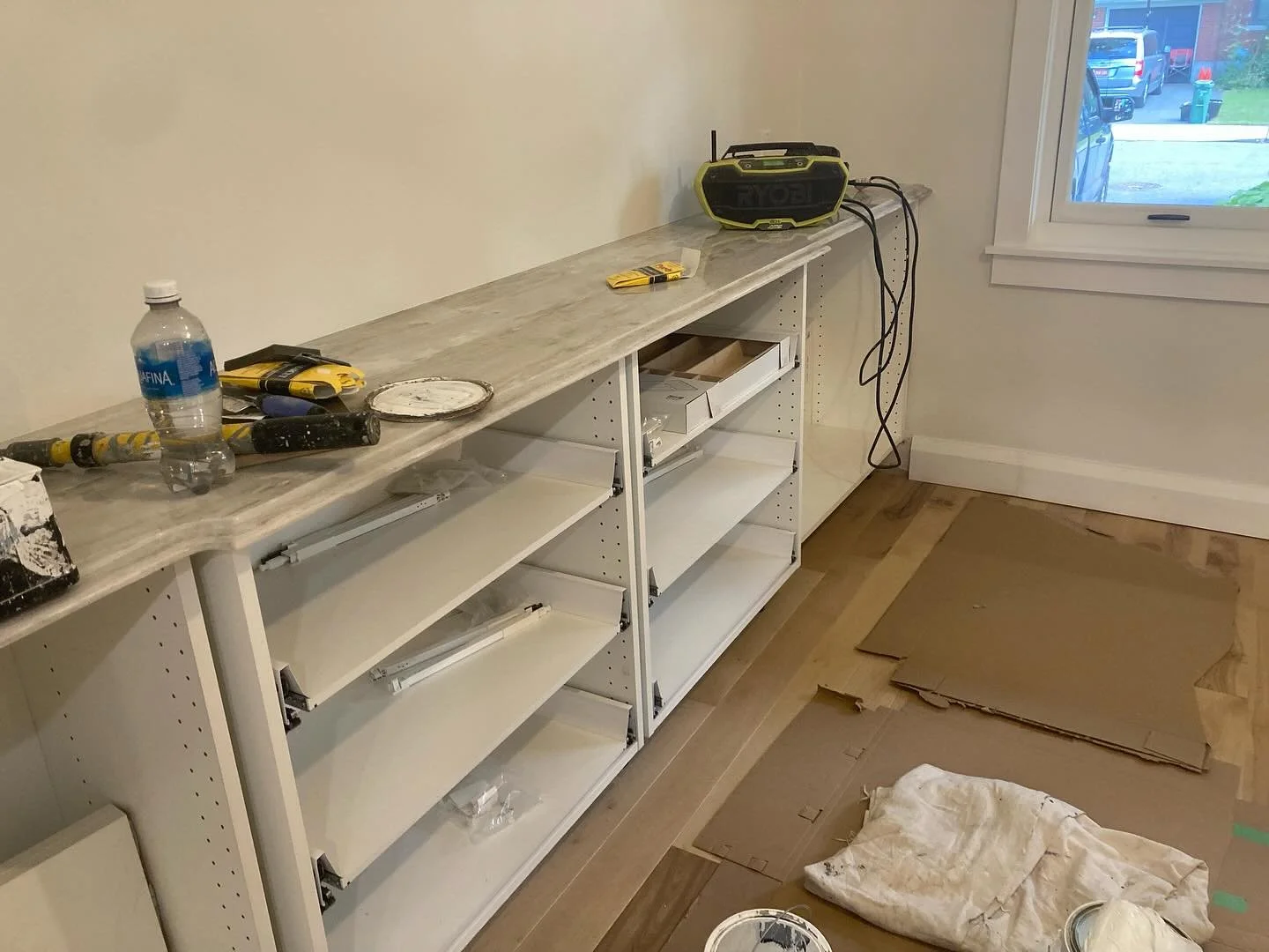 Beautiful renovation on Southern coming together with help from SACHI design and contractor Brian #ottawa #design #kitchendesign #diningsideboard