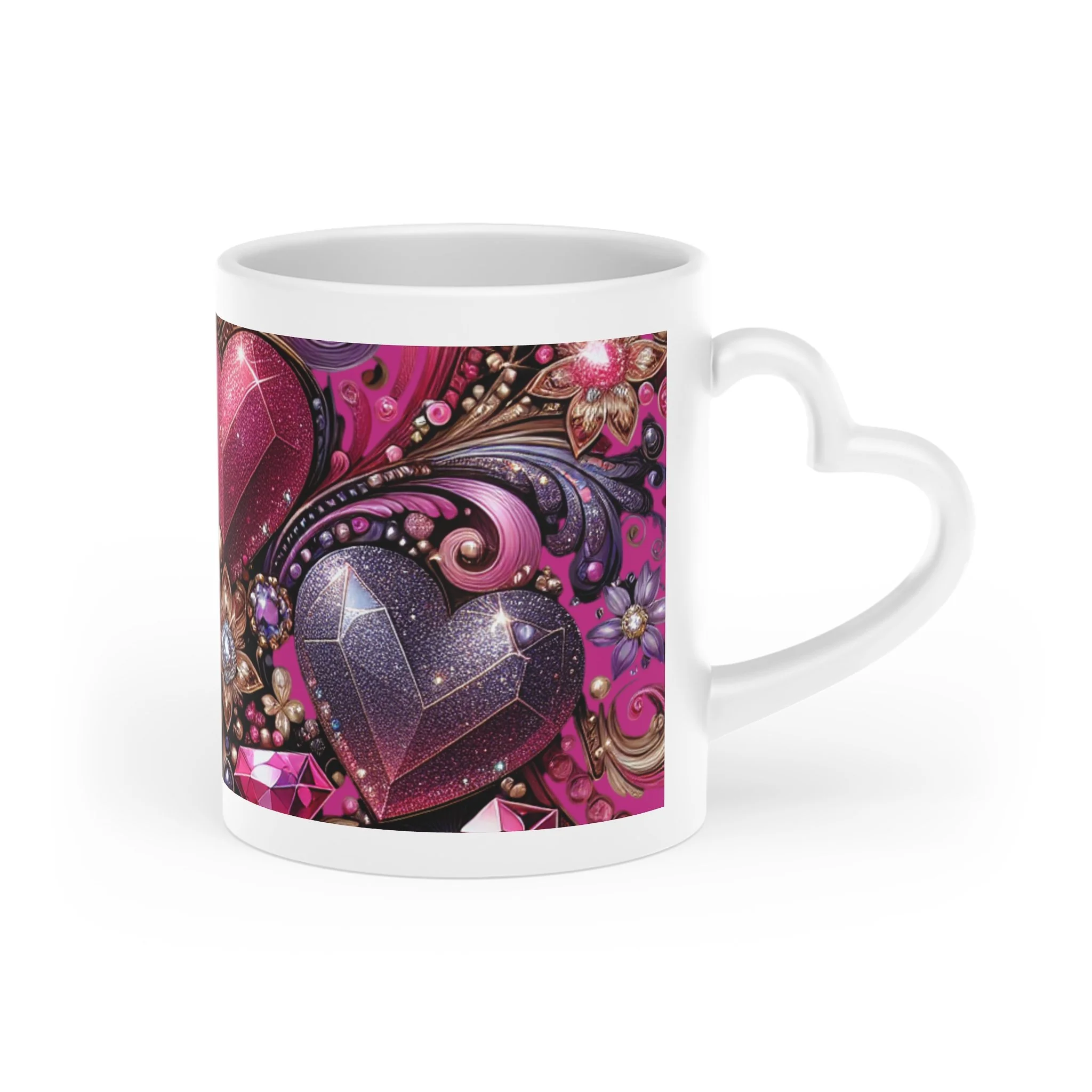 Great Valentine's Day Gift | Heart-Shaped Ceramic Mug
