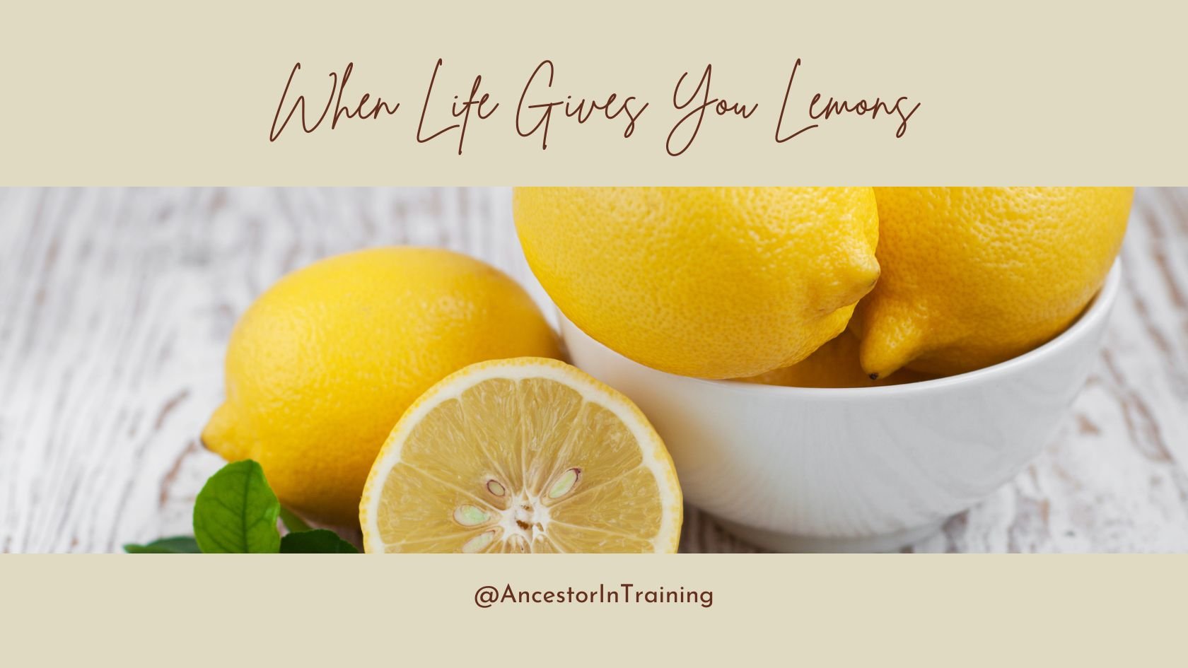 When Life Gives You Lemons