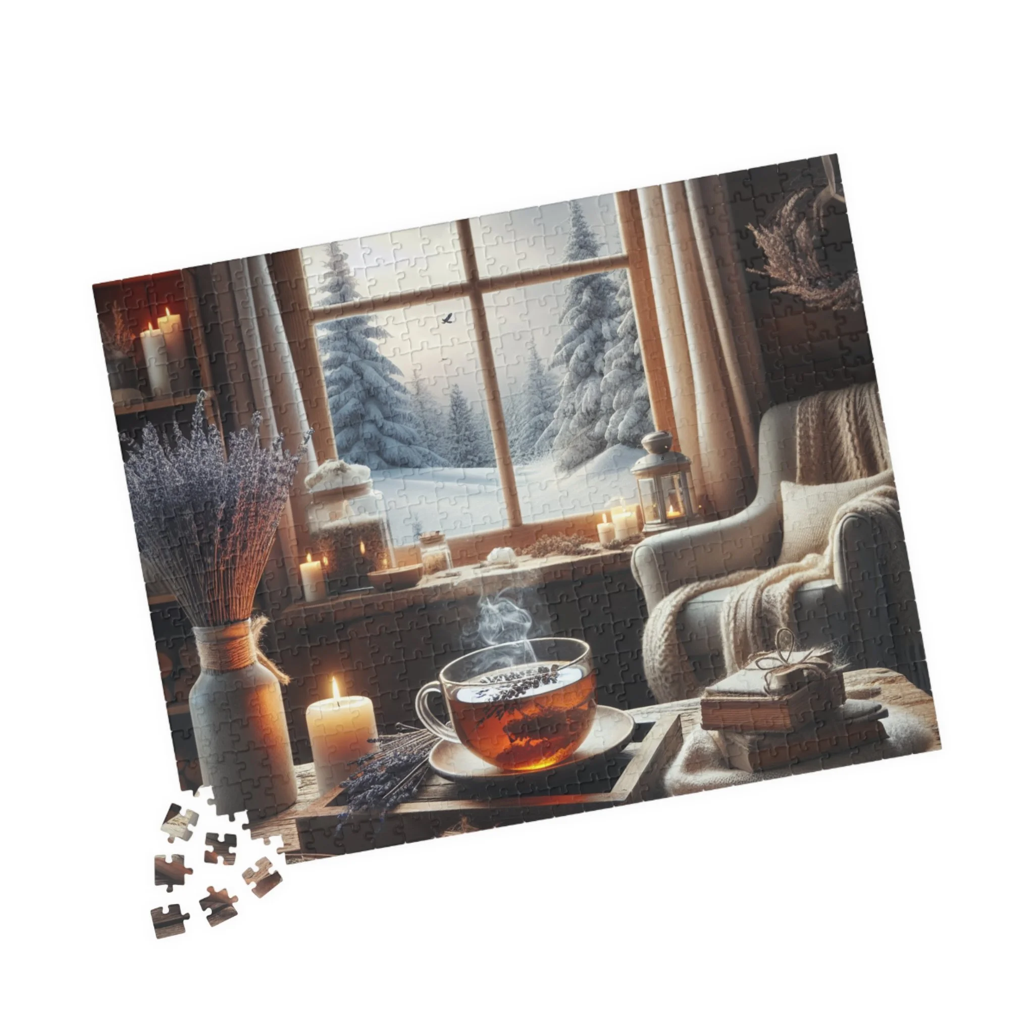 Cozy Winter Scenery Puzzles - 520 pcs