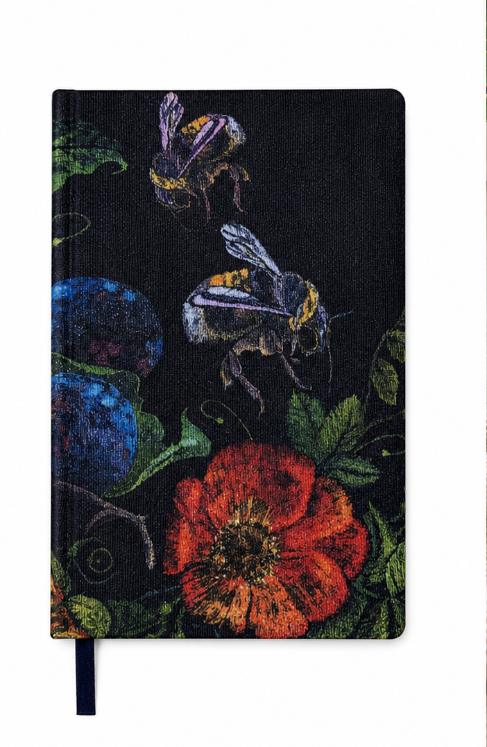 Velvety Cloth Design, Over Hard Cover Journal