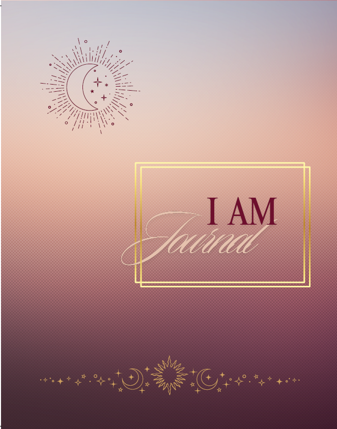 "I AM" Hard Cover Matte Journal - Ruled Lined Pages