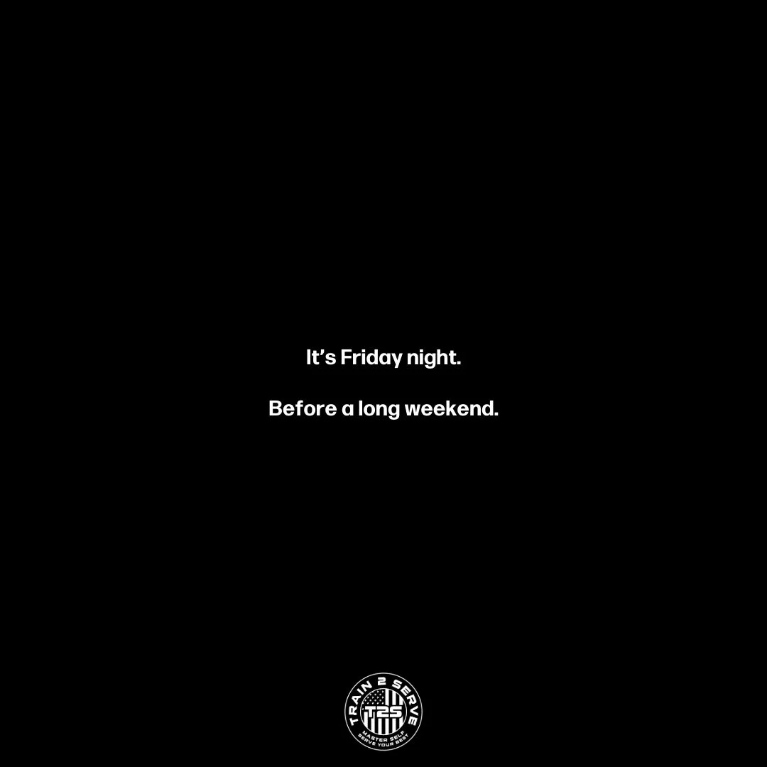 Every weekend is a decision.

One person is building their future.Another is destroying theirs while making excuses for it.

By Monday, both will feel the results of their choices.

#friday #fridaynight #weekend #holidayweekend #fridayvibes