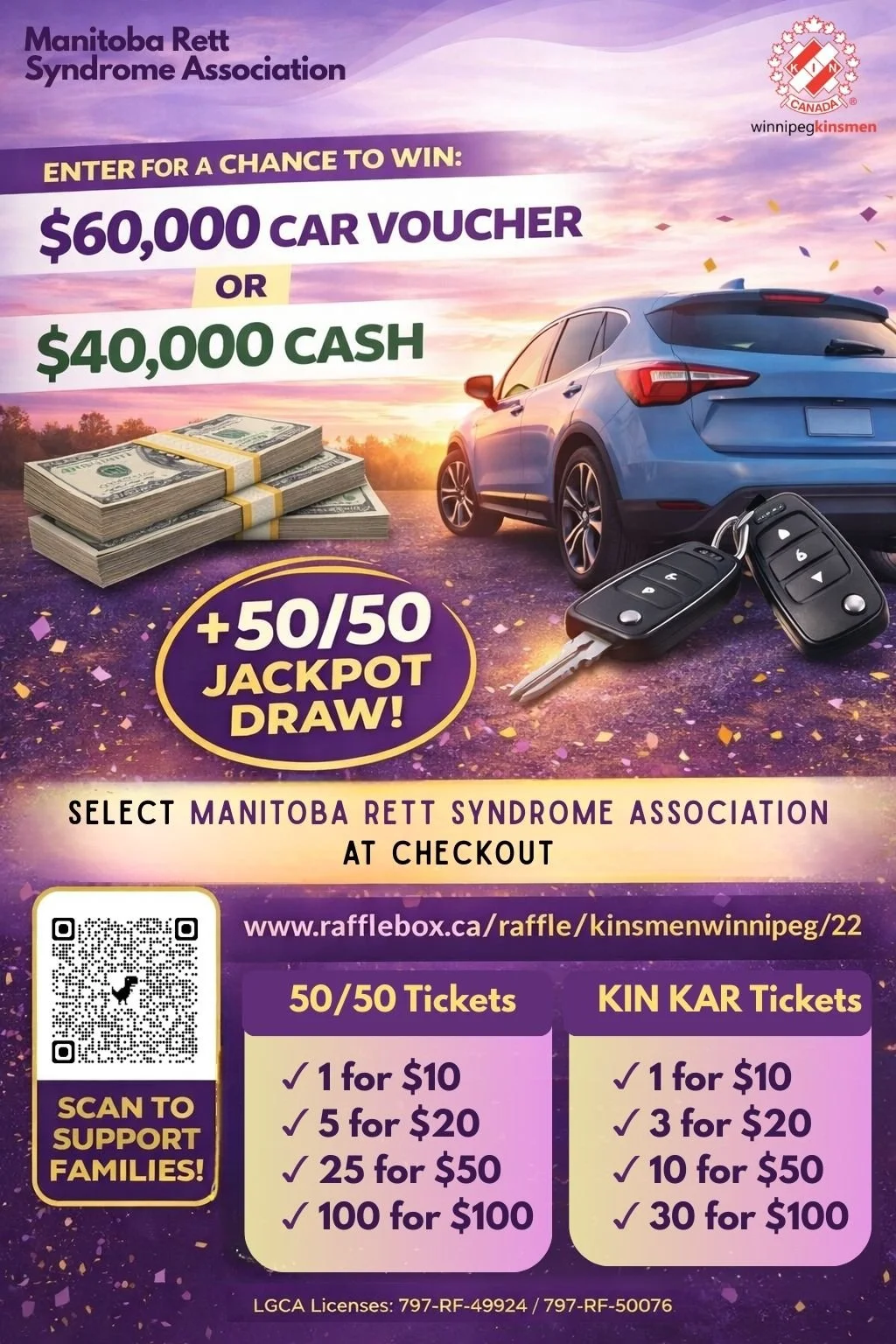 Kin Kar Raffle & 50/50 – Supporting MRSA