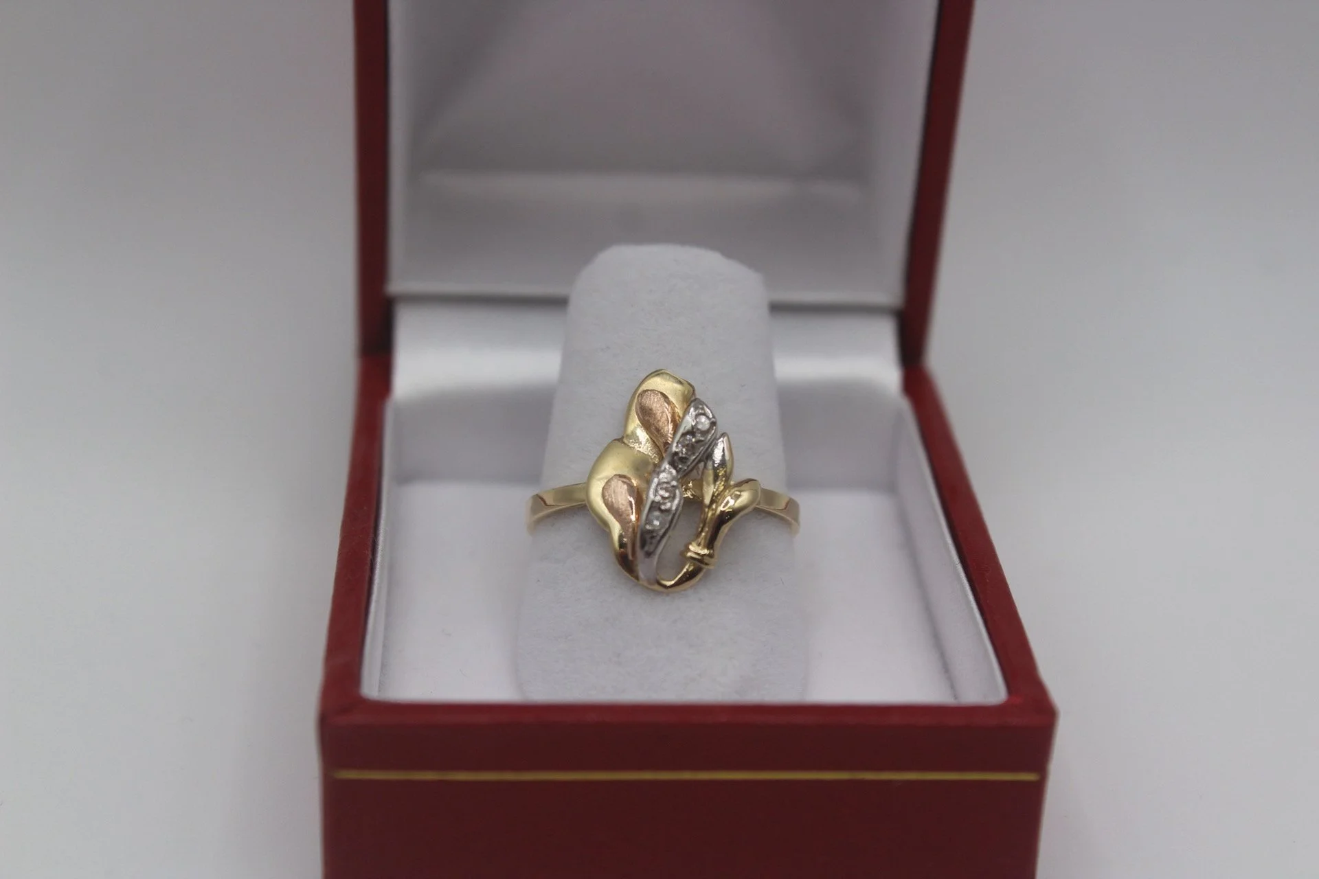 14k three Tone Gold  Ring