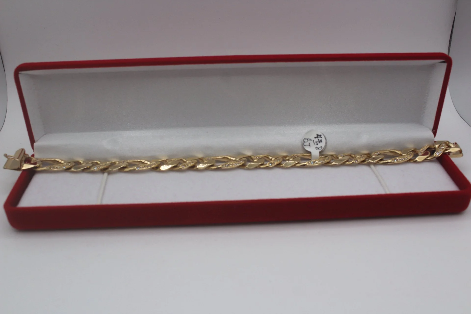 Figaro bracelet with stones