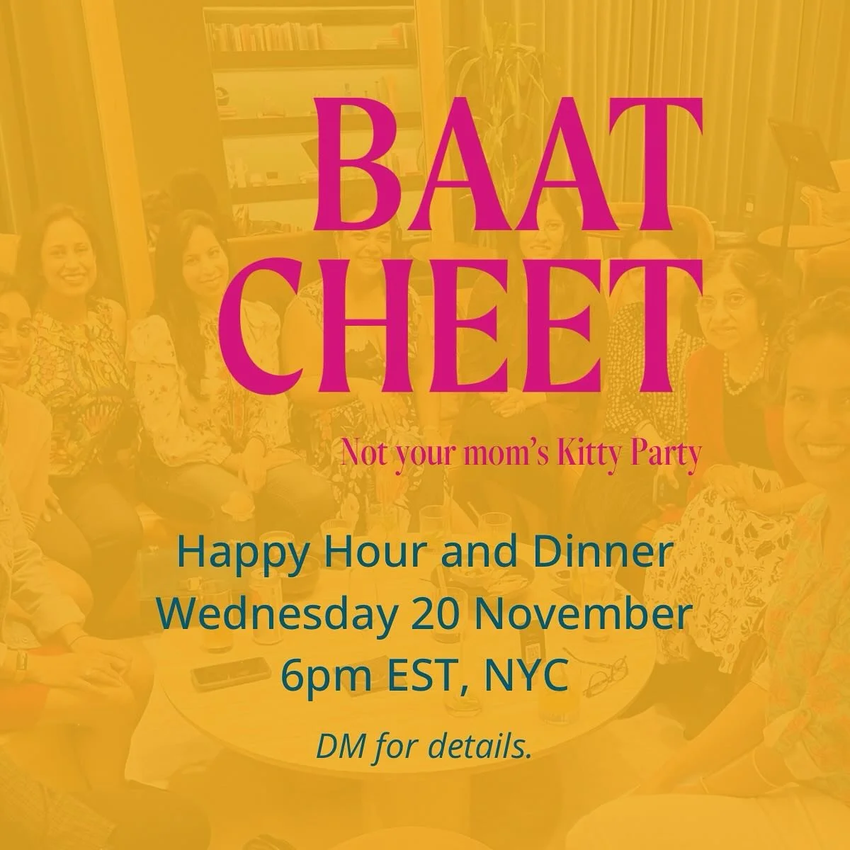 🌟LOCATION UPDATE 🌟 We are meeting at a wine bar / restaurant, NOT @chief.network. DM for details.