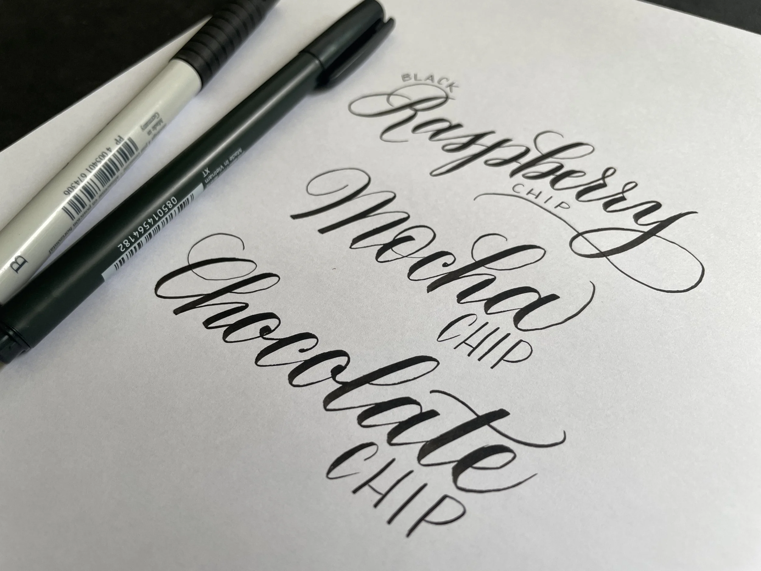 Brush calligraphy example