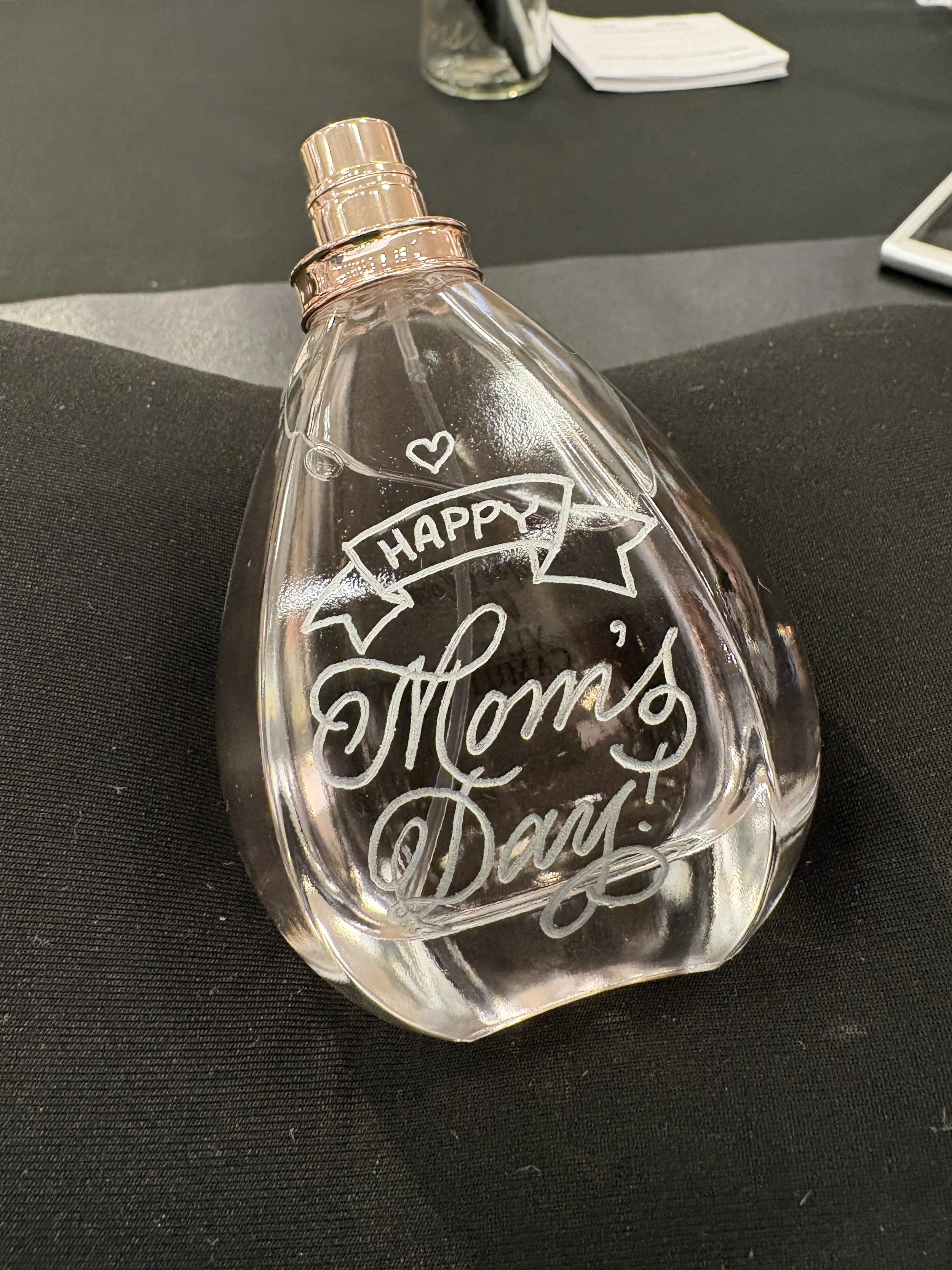 Engraved perfume bottle for Nordstrom brands