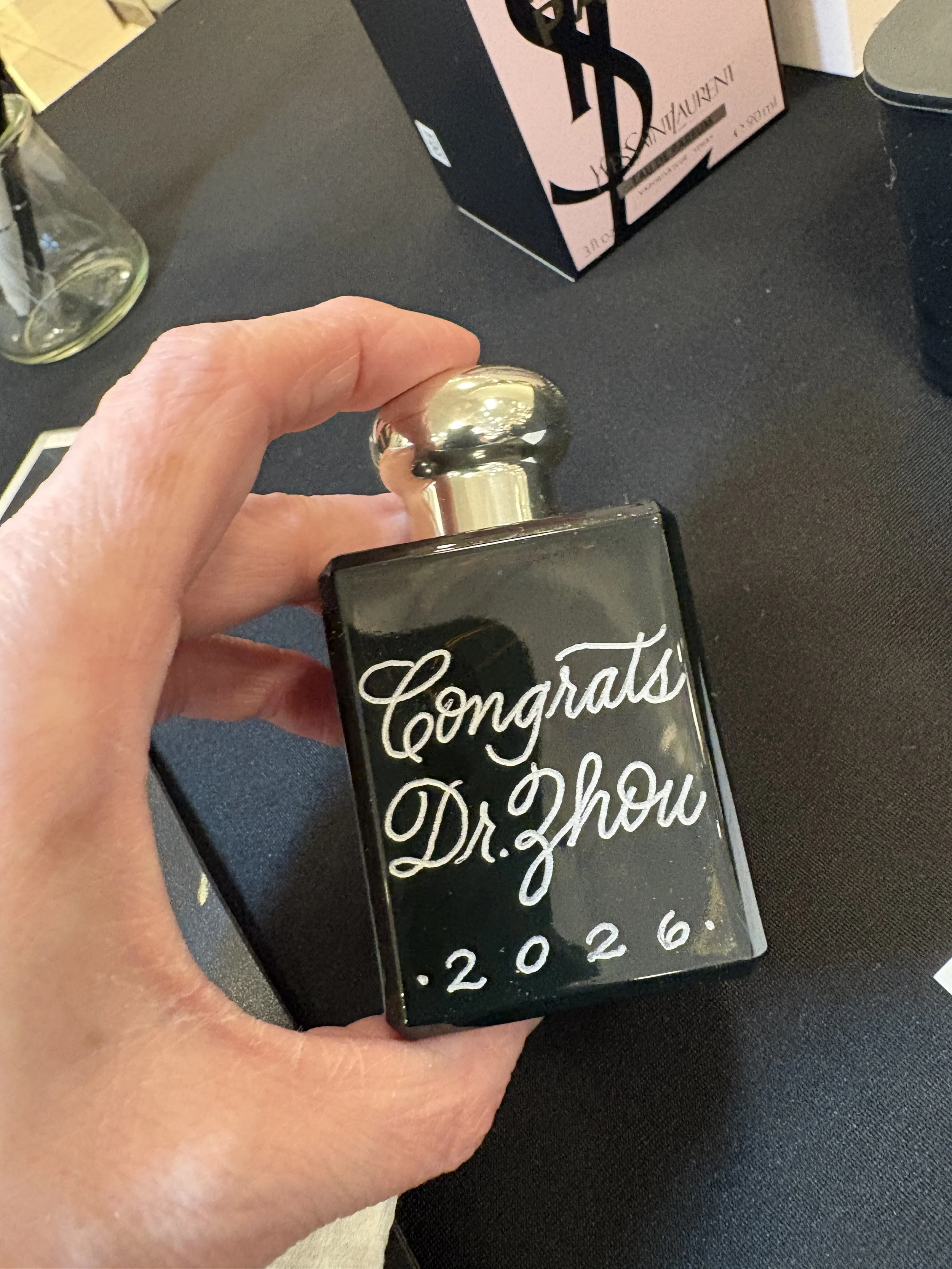 Perfume bottle engraving for Jo Malone