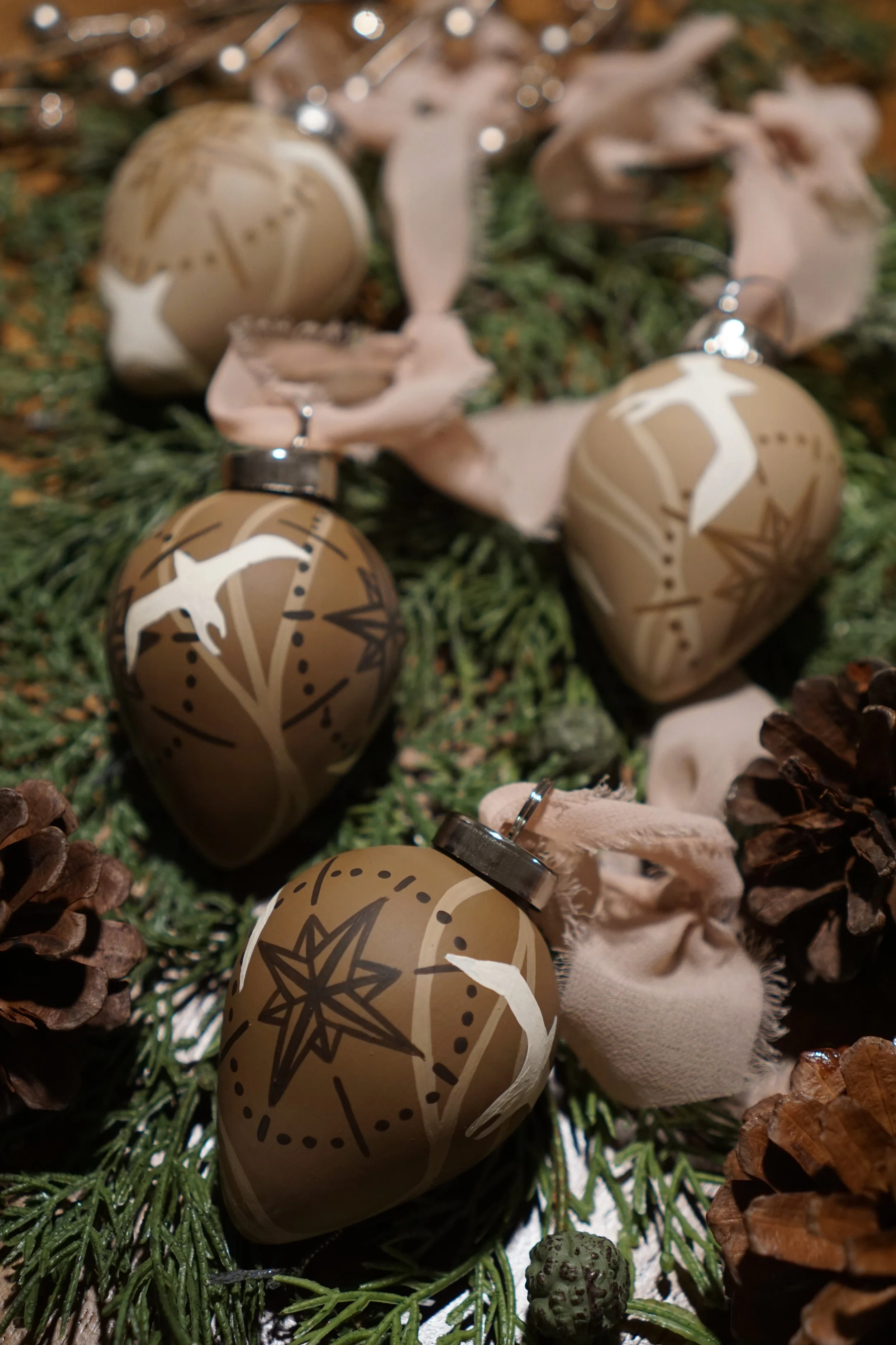 ʻIwa - Set of 4 Ornaments