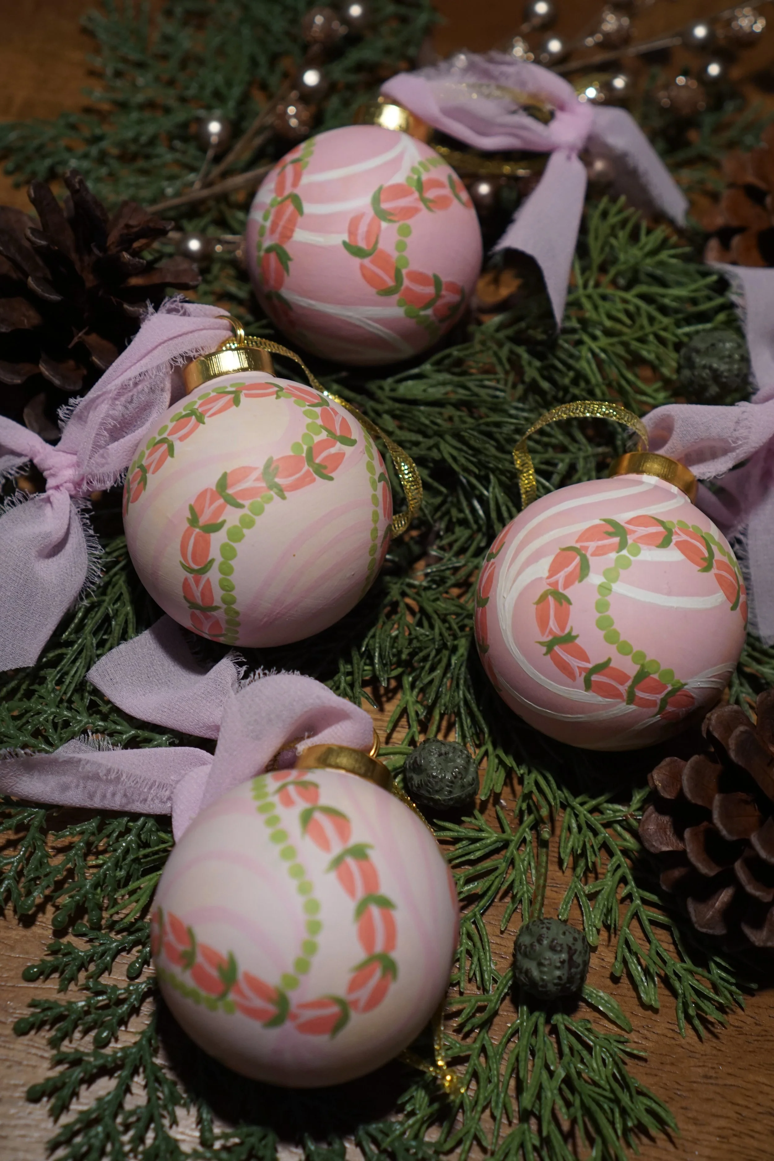 Lokelani - Set of 4 Ornaments