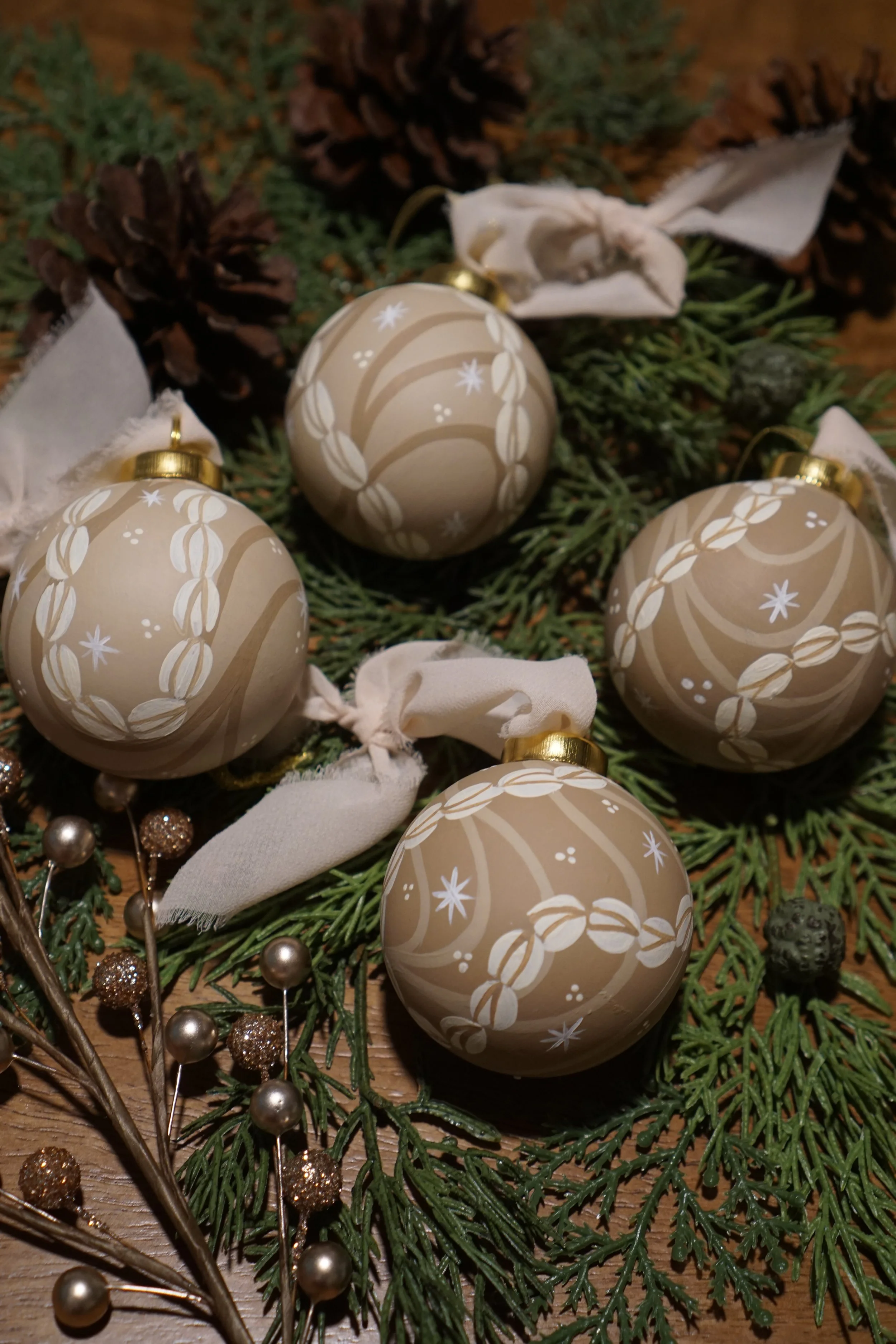 Pīkake - Set of 4 Ornaments