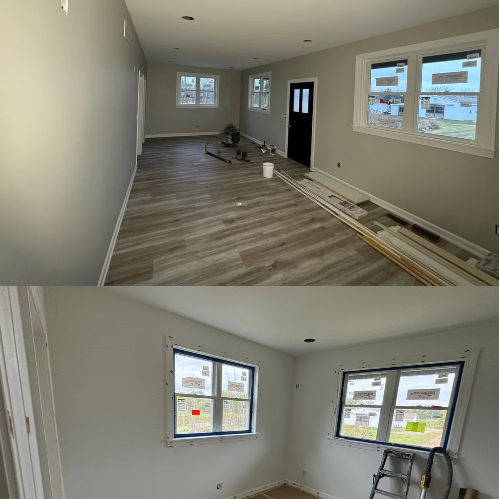 Finished garage and epoxy floor