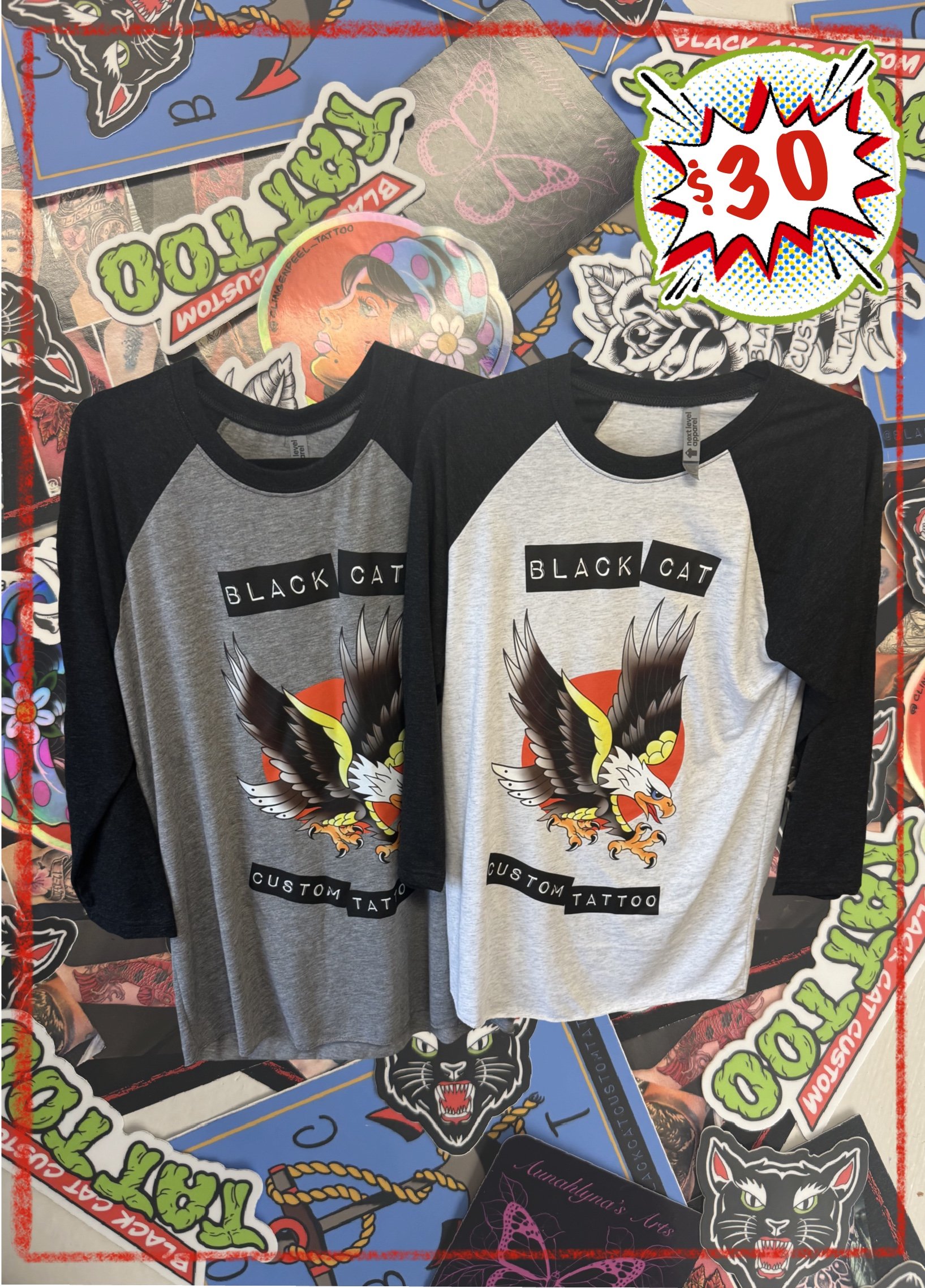 Screaming eagle 3/4 sleeve T