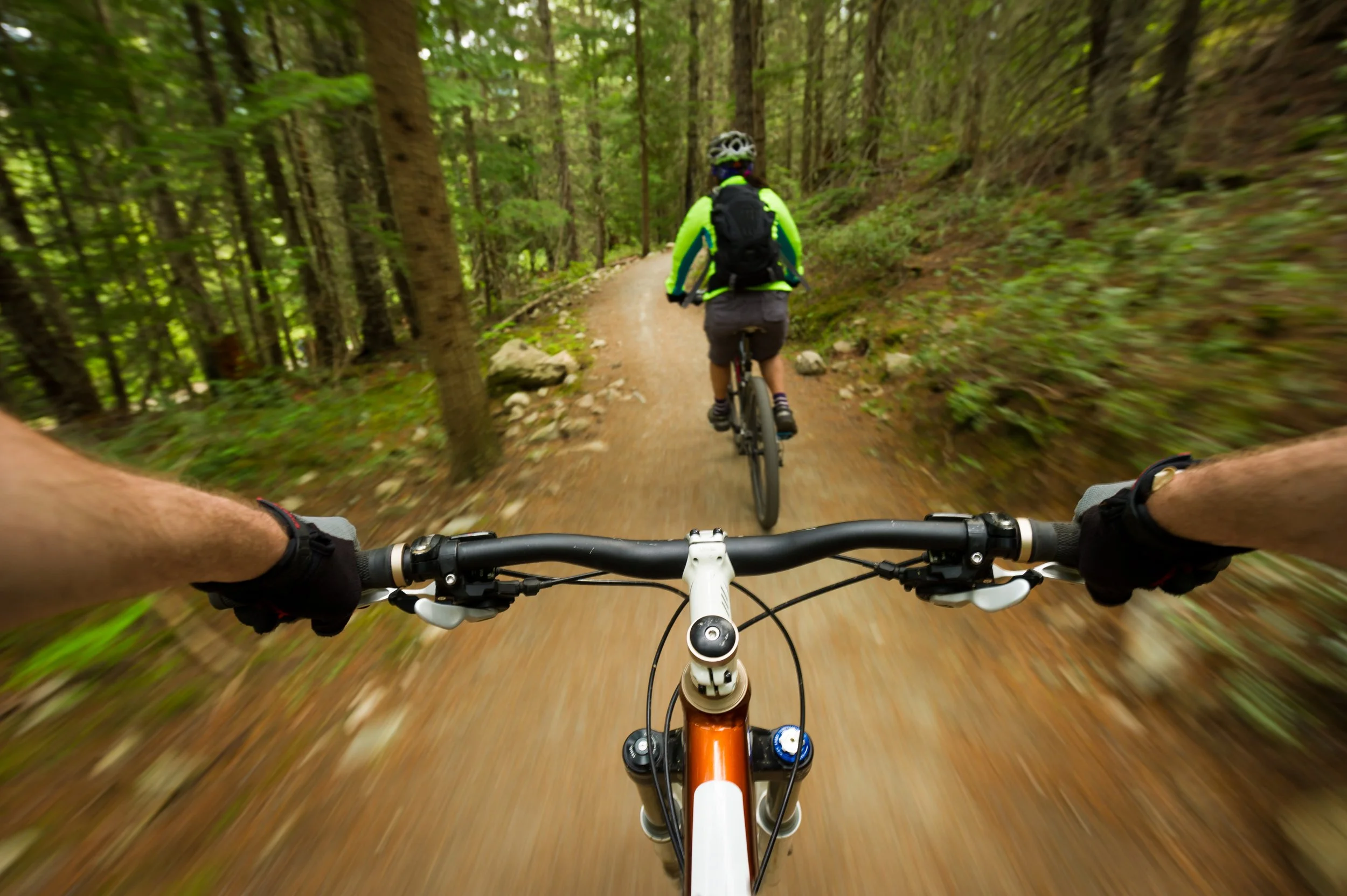 Mountain biking to develop strength, balance, coordination, endurance and confidence.