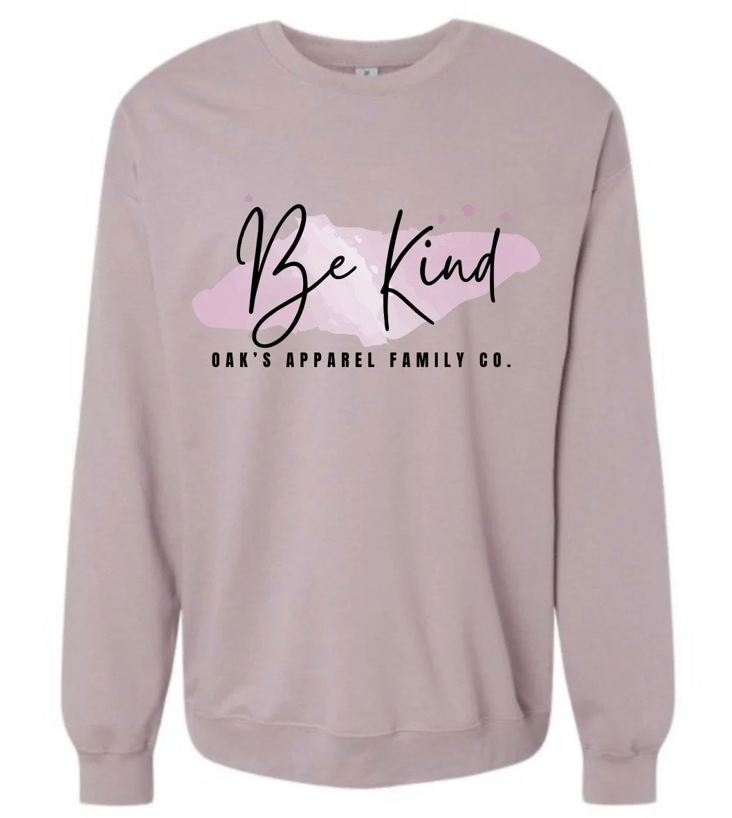 Lavender Be KIND Crewneck