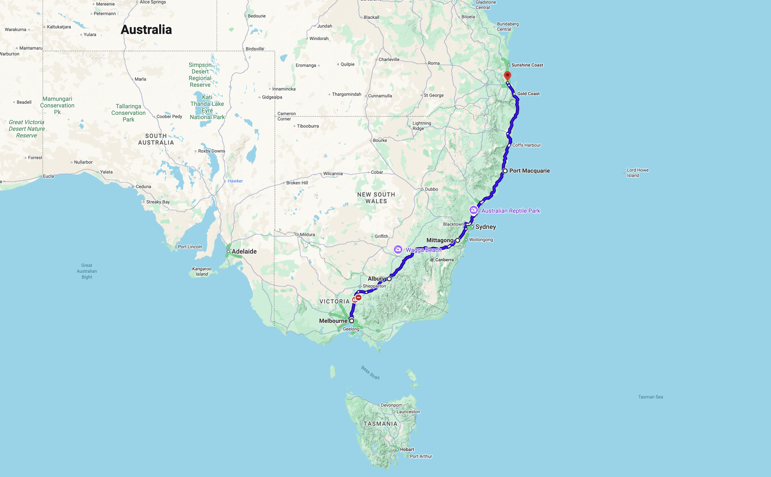 Melbourne to Queensland road trip? The easy stop is Mittagong, Southern Highlands, New South Wales.