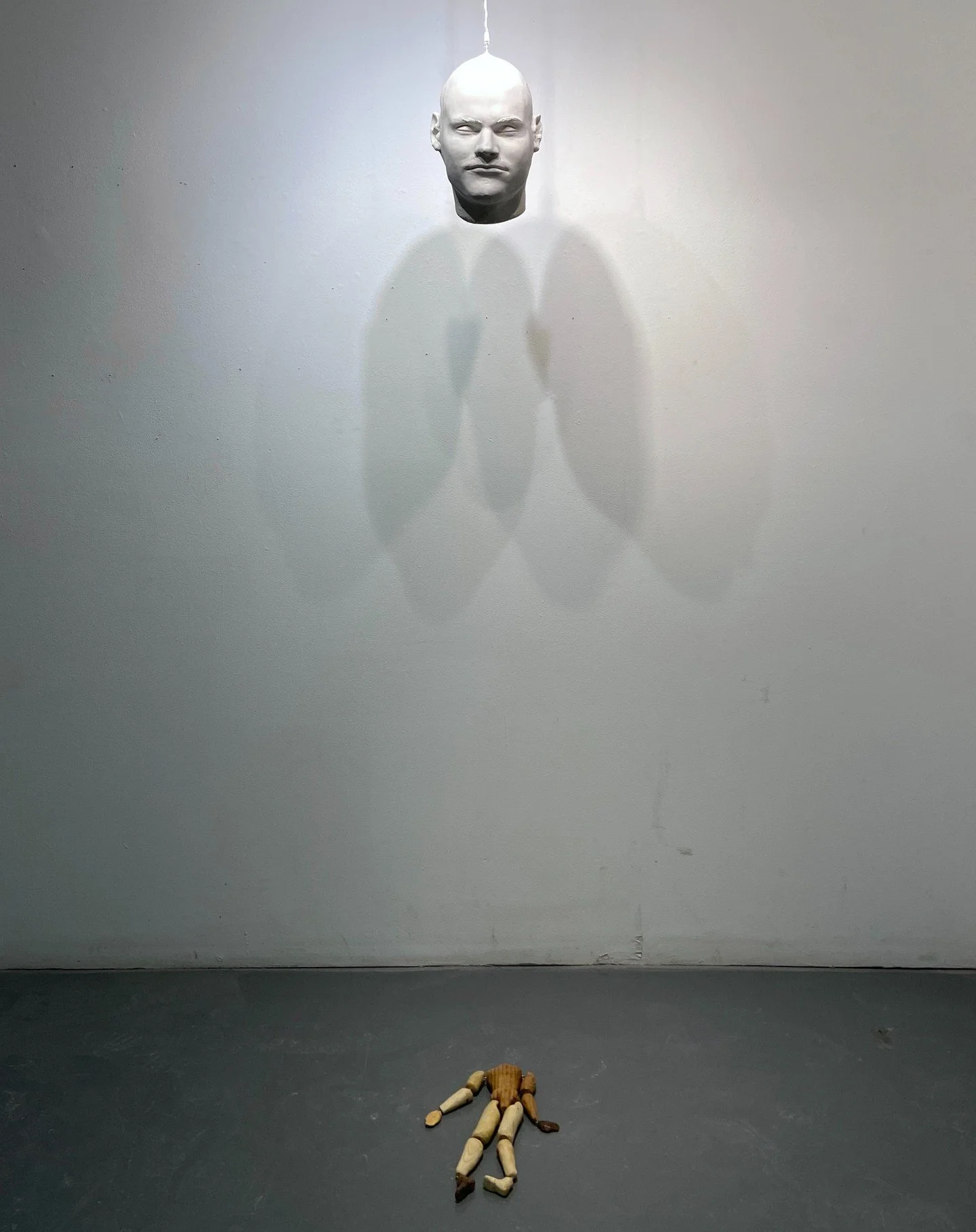 disconnect
plaster, wood, hardware

I feel a disconnection between my self and my body. I wanted to explore and engage with that through this piece. My full artist statement is on the last slide. 

behind the scenes pics coming soon :)