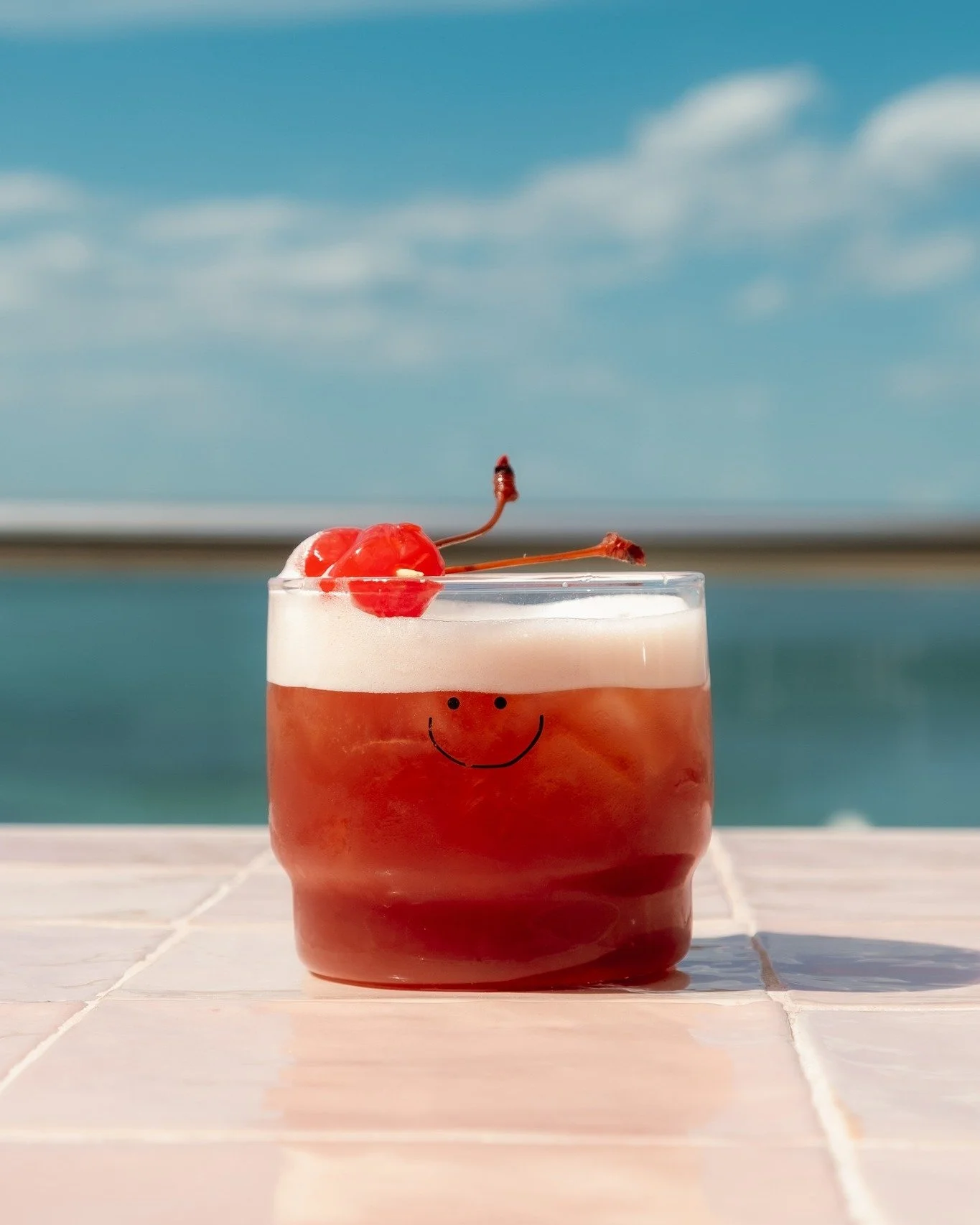Smiles all around -  especially when cocktails look like this 🍒