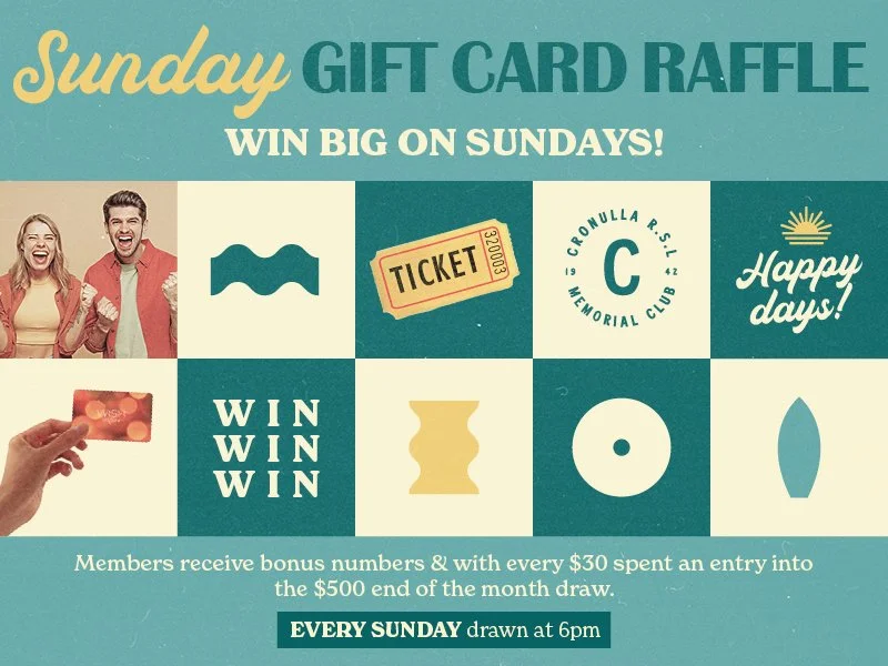 Sunday Gift Card Raffle