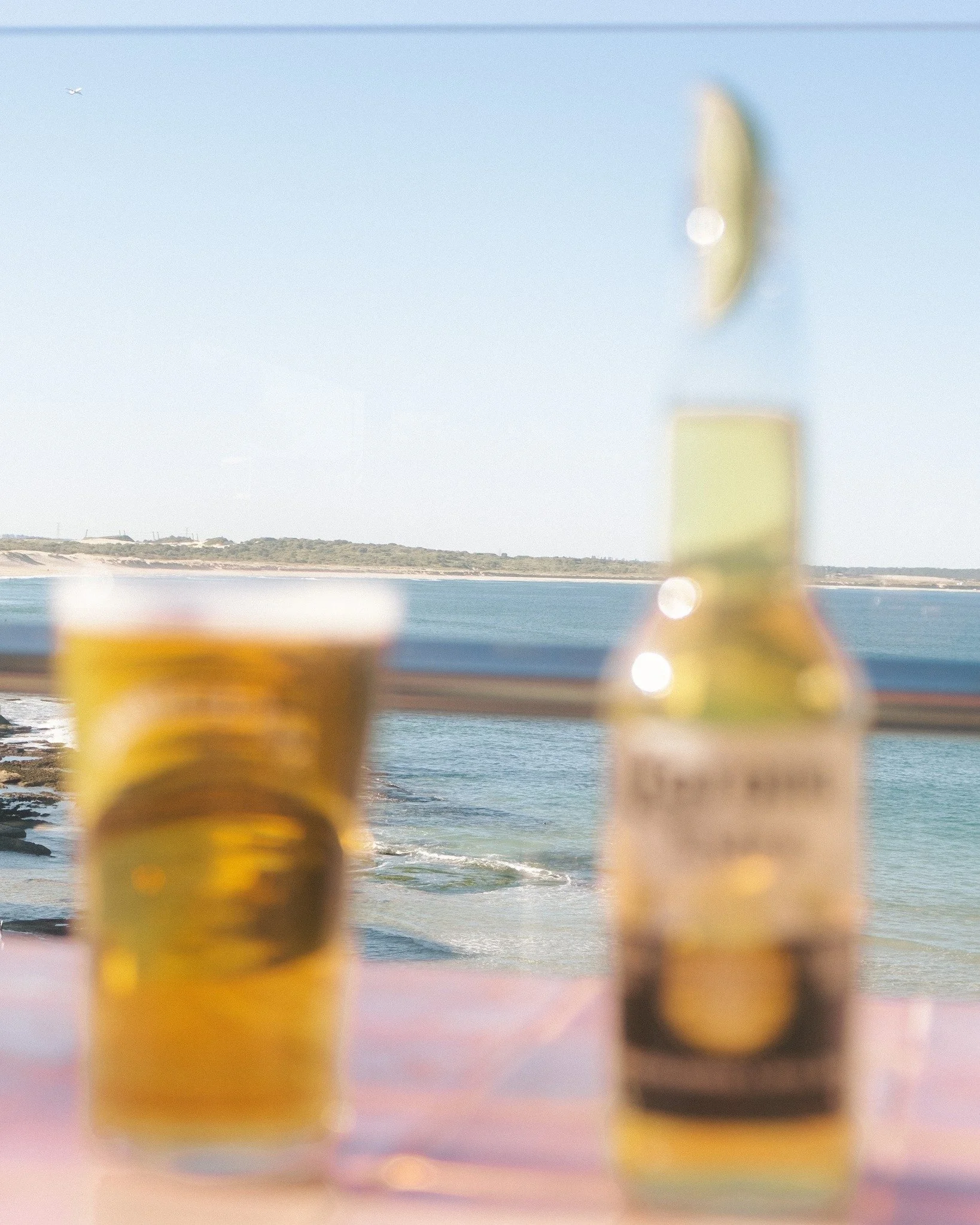 Cold beer, ocean air, weekend sorted 🍻🌞