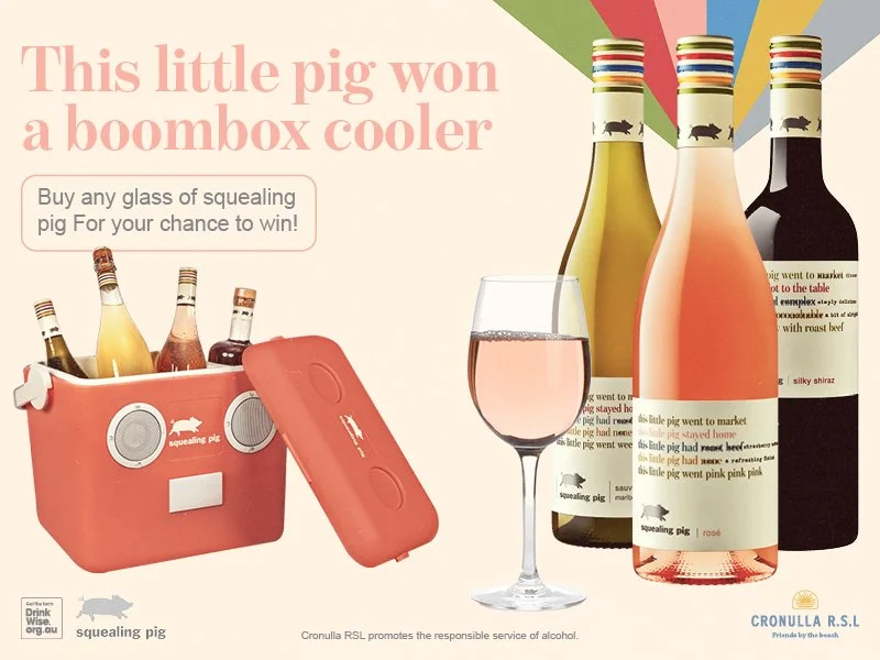 Squealing Pig Boom Box Esky