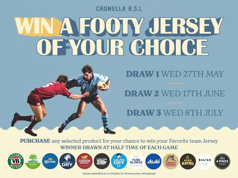 Win a Footy Jersey of your choice