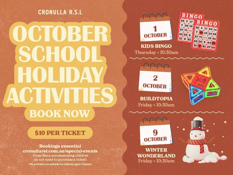 October School Holiday Activities