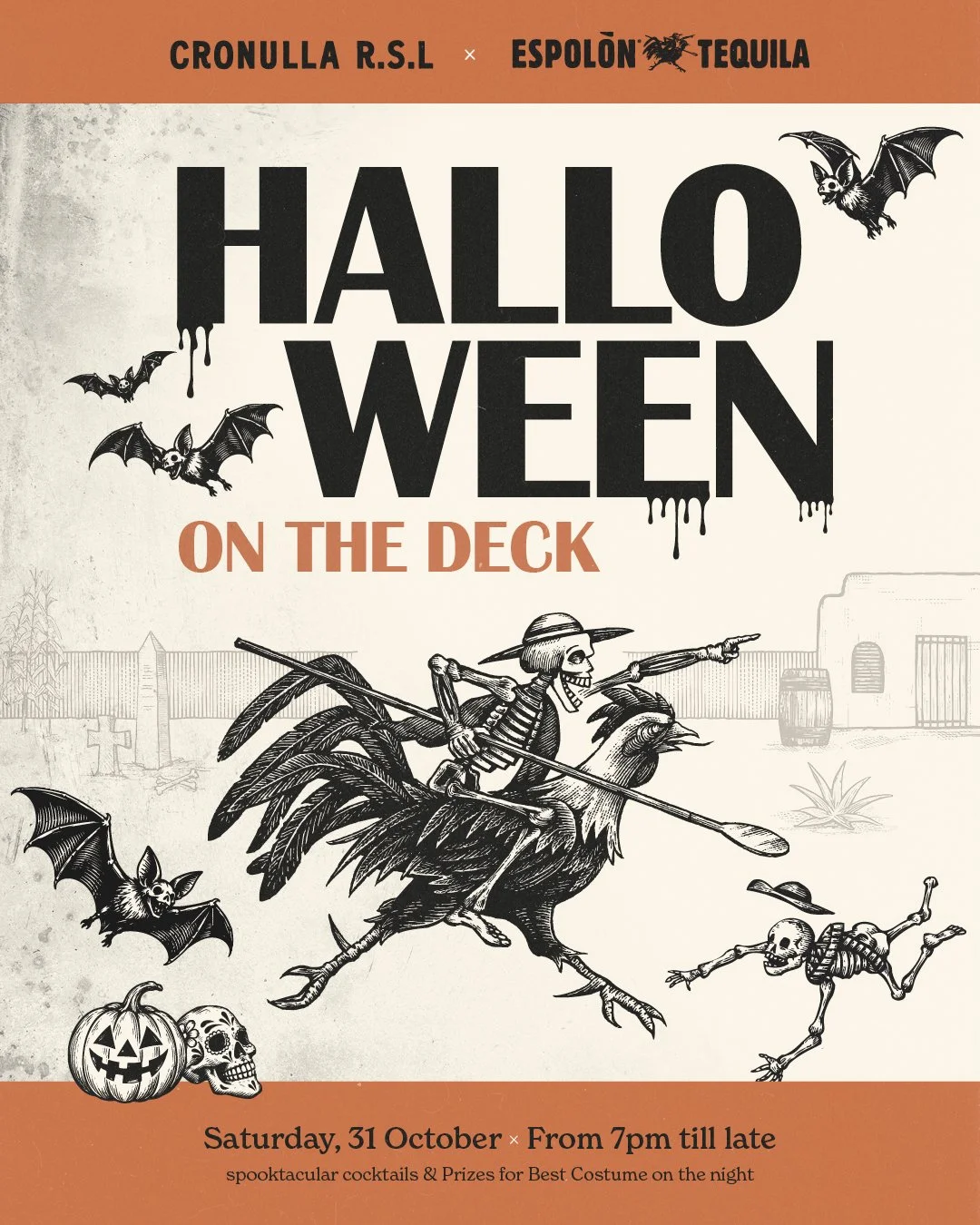 Get spooky with us at Halloween on the Deck at Cronulla RSL! 🎃