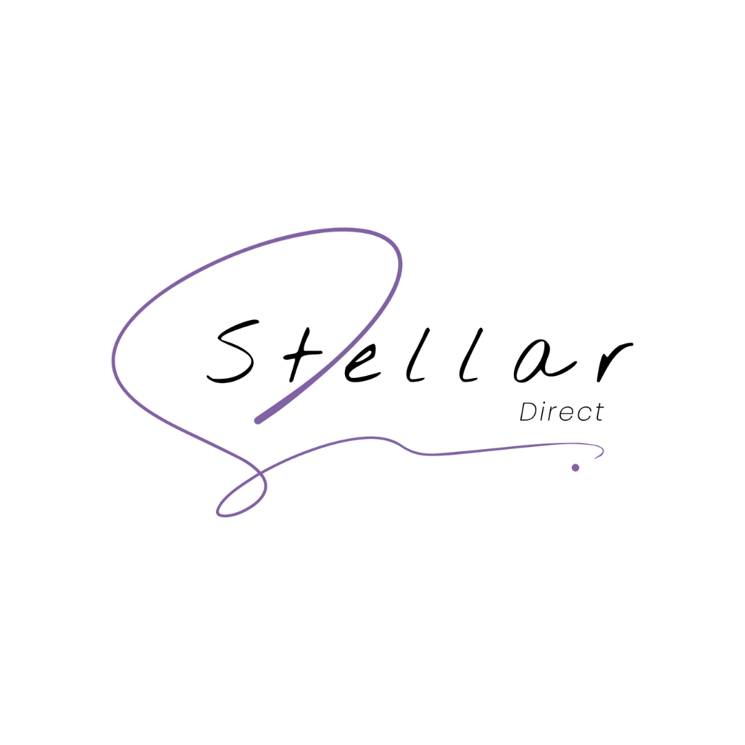 Elegant signature-style script of the name 'Luna' in purple on a black background.
