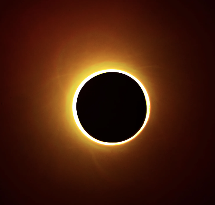 Total eclipse of the sun