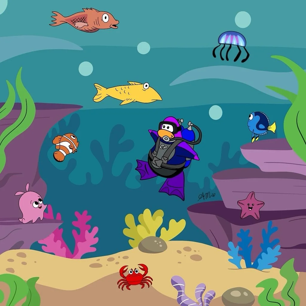 ྀིྀིྀིྀིྀི Club penguin x Finding Nemo 🐠
&bull;
&bull;
&bull;
&bull;
&bull; Like, Follow &amp; Share for more 🩵
&bull;
&bull;
&bull;
&bull;
&bull; #clubpenguin #findingnemo #mash #digitalart #drawing #underthesea #ocean #sealife #sea #nemo #dory #j