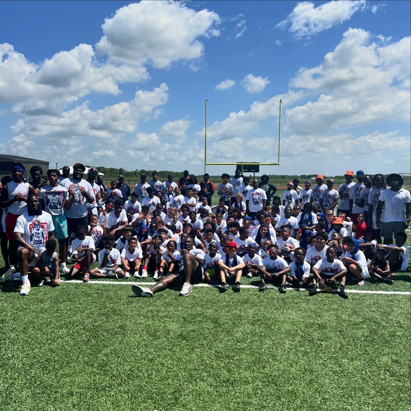 Football Camp with Desmond King and associate NFL players! #kingcare #usafootball #crustpizza #texans #electrolytes