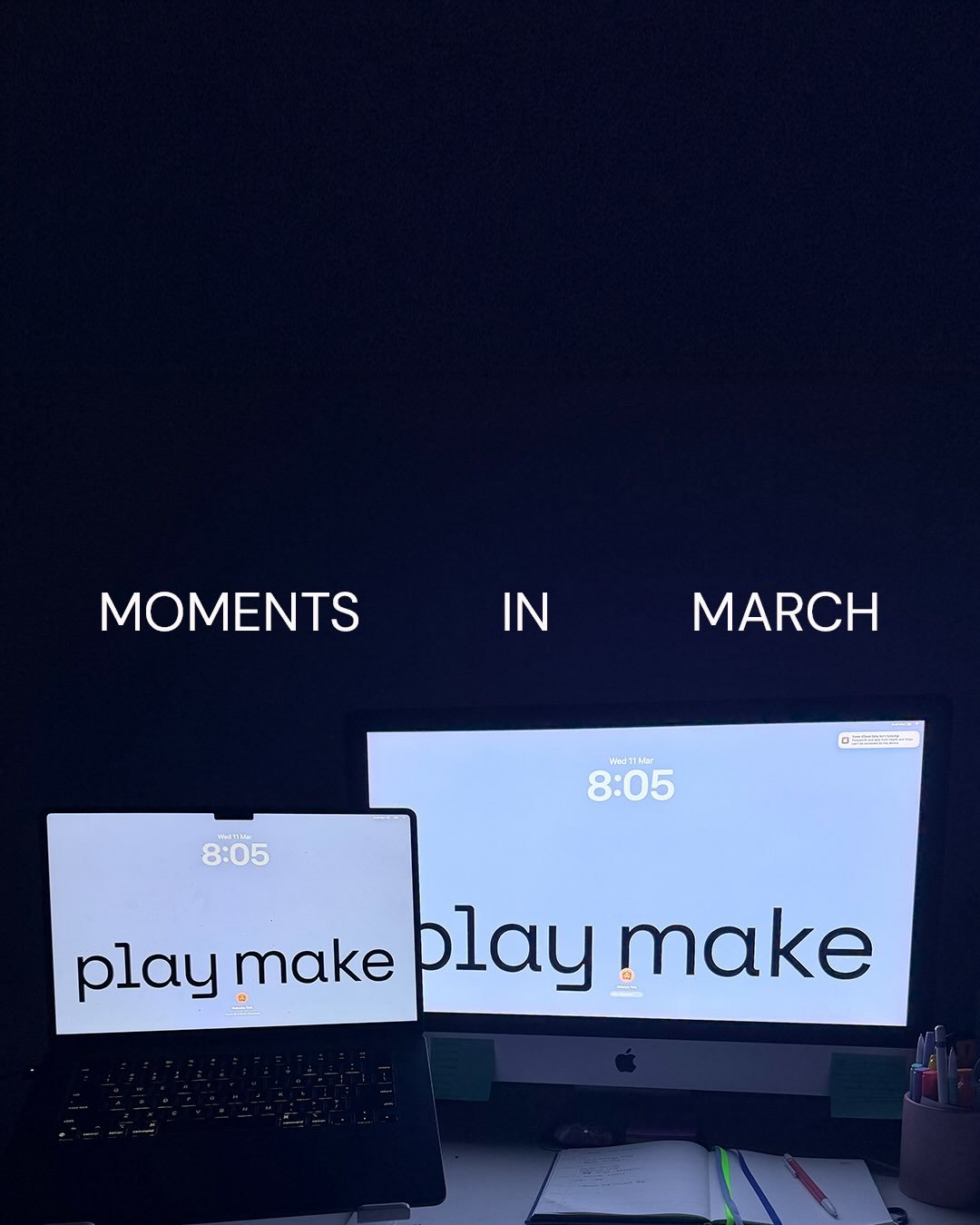Moments in March worth sharing ✨

#playmakestudio #businessbranding #smallcreativebusiness #creativebizowner #visualidentitydesign