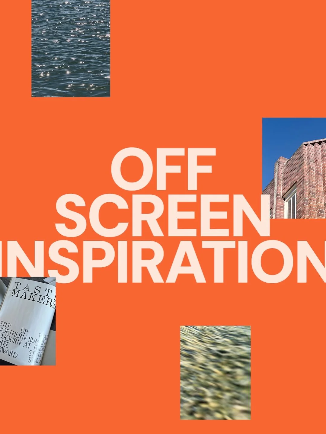 I know I yap on about this, but there is inspiration everywhere. A pattern here, a colour palette there, my eyes are always on the look out. 👀 

Here&rsquo;s a few of the latest things off screen that have sparked my interest.

#playmakestudio #bran